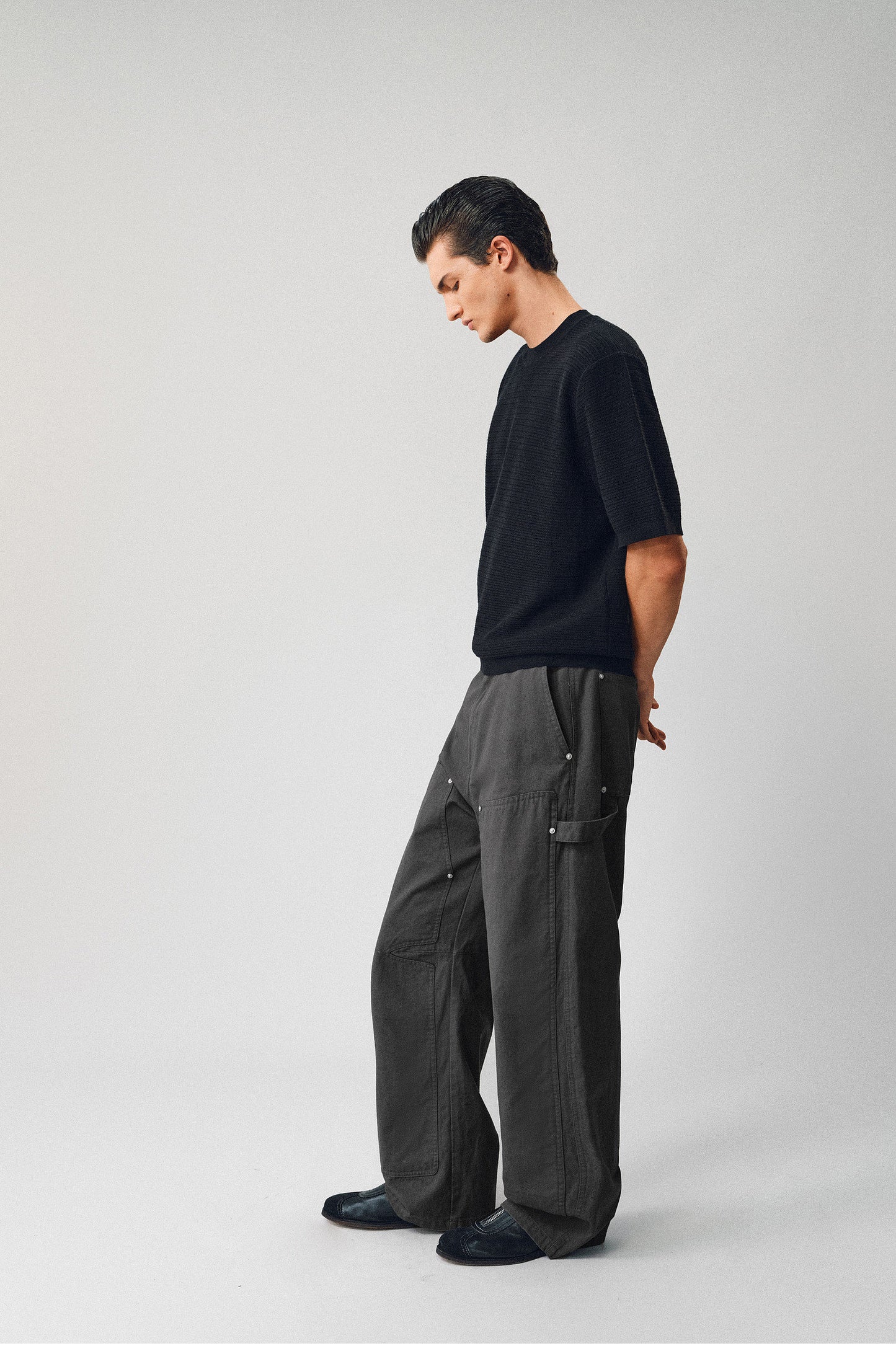 Curved-Blade Work Pants
