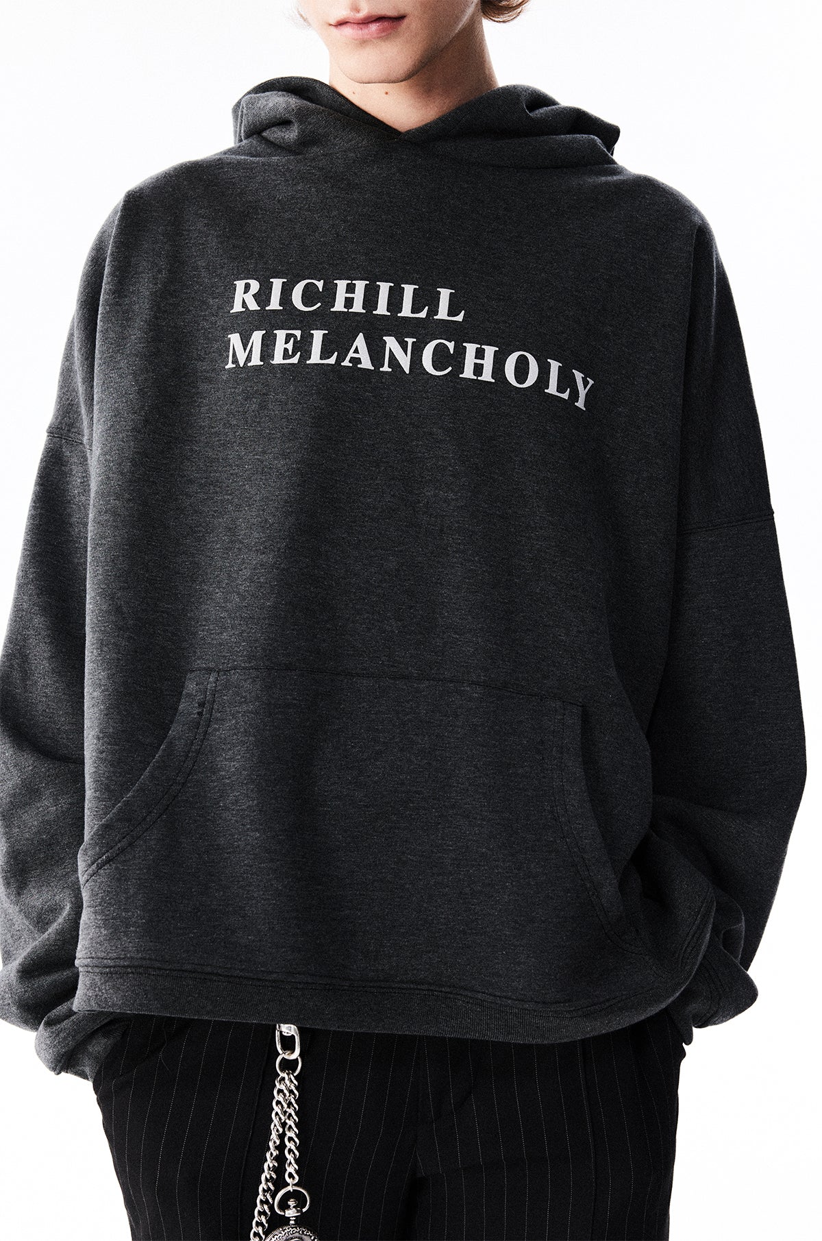 Slogan Print Hooded Sweatshirt