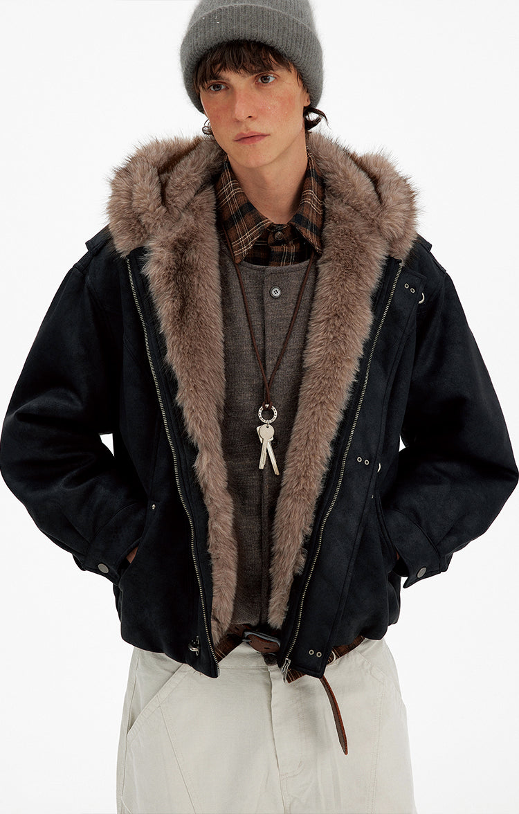 Metal Buckle Cotton Jacket