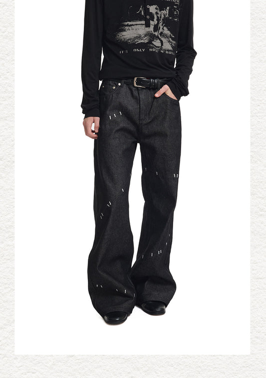 A-Line Farm Original Cowhide Strip Jeans
