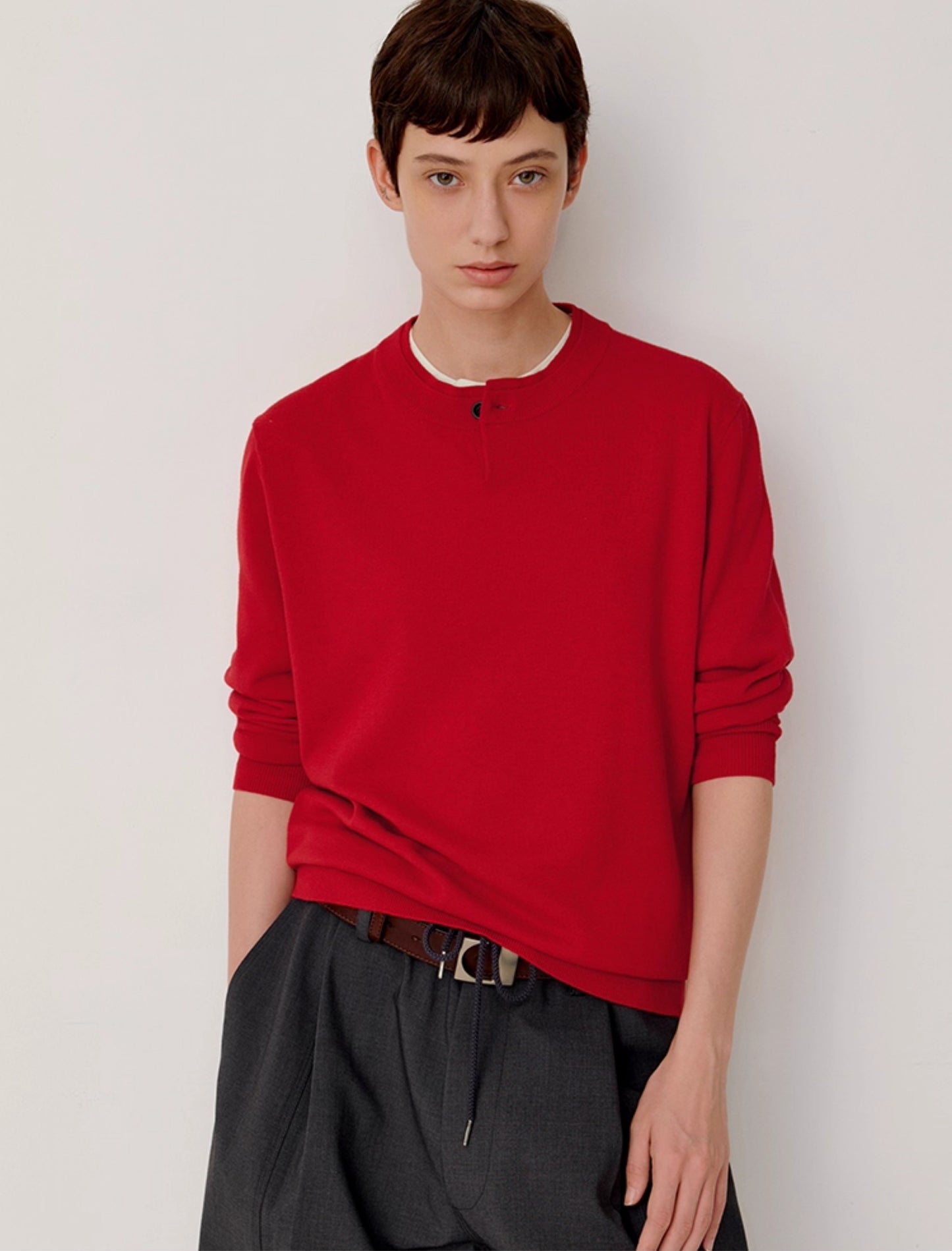 Rib-knit Loose-fit Casual Knit