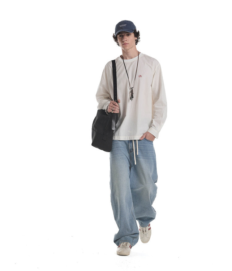 Embroidered Crew Neck T-Shirt