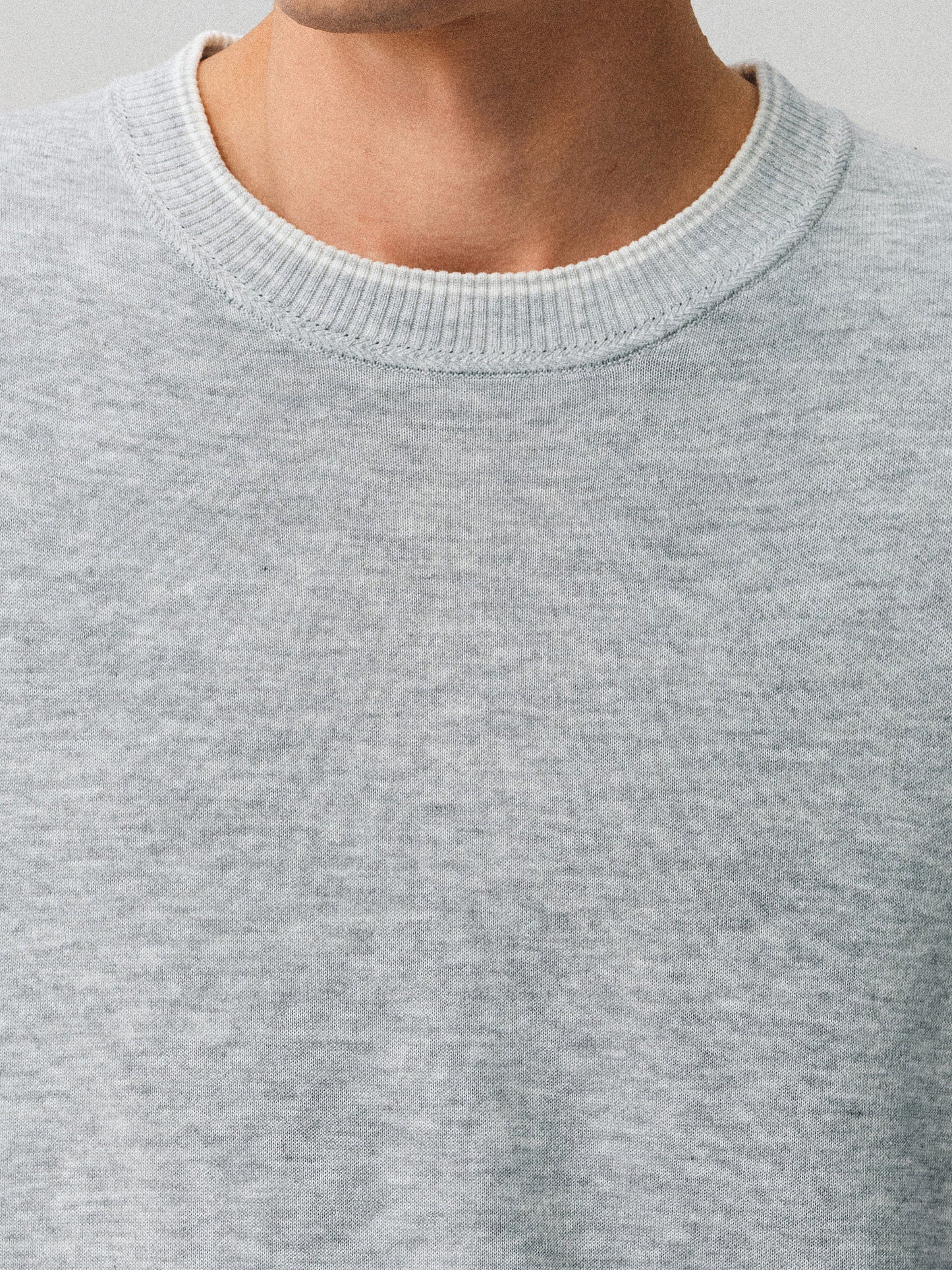 Knit shirt with contrasting trim
