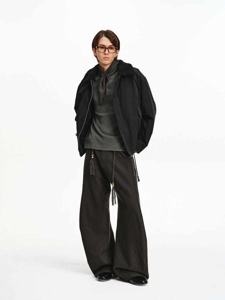 Oversized Drawstring Jacket