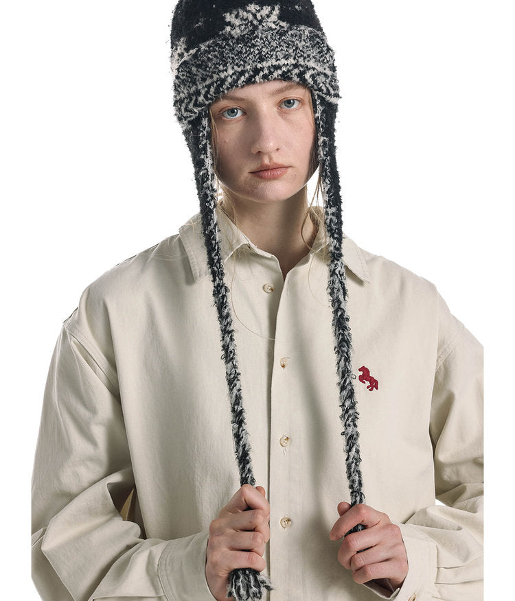 Soft Earflap Knit Cap