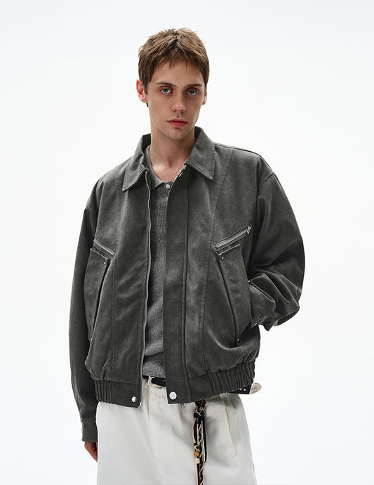Retro Suede Work Jacket