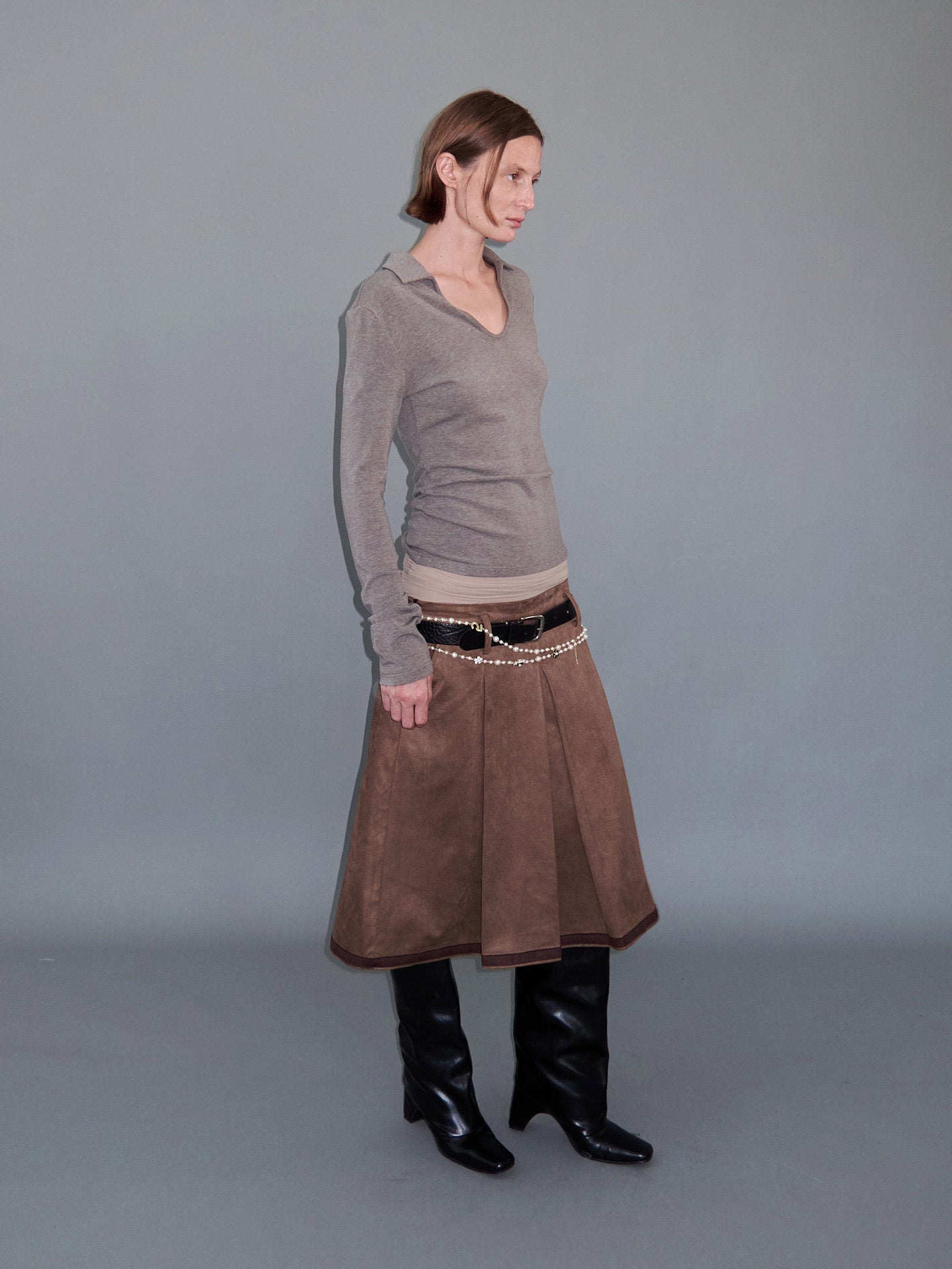 Small-Sized U-Neck T-Shirt