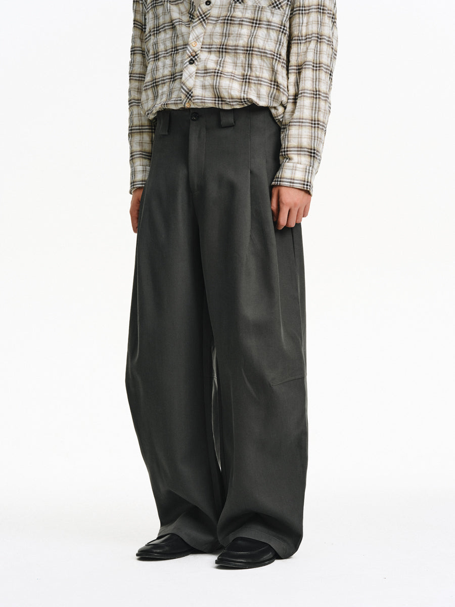 Cotton Blend Casual Pants