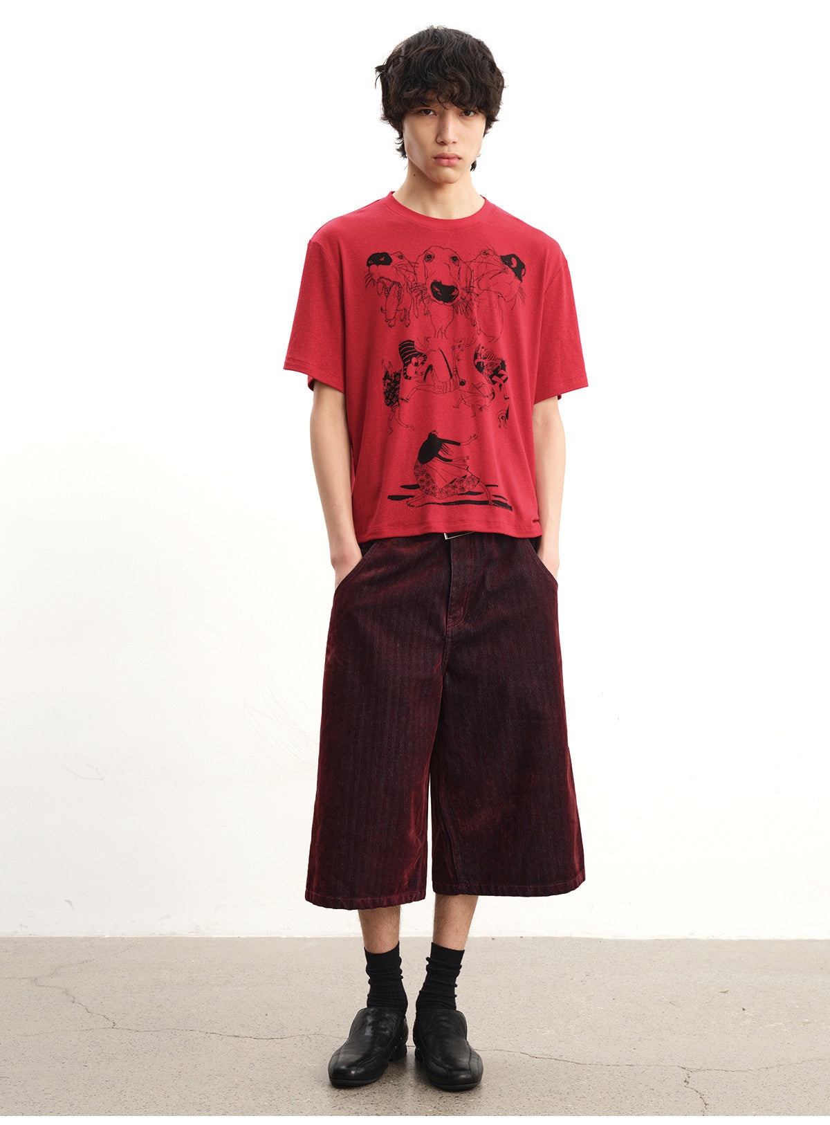 Dog-Print T-Shirt