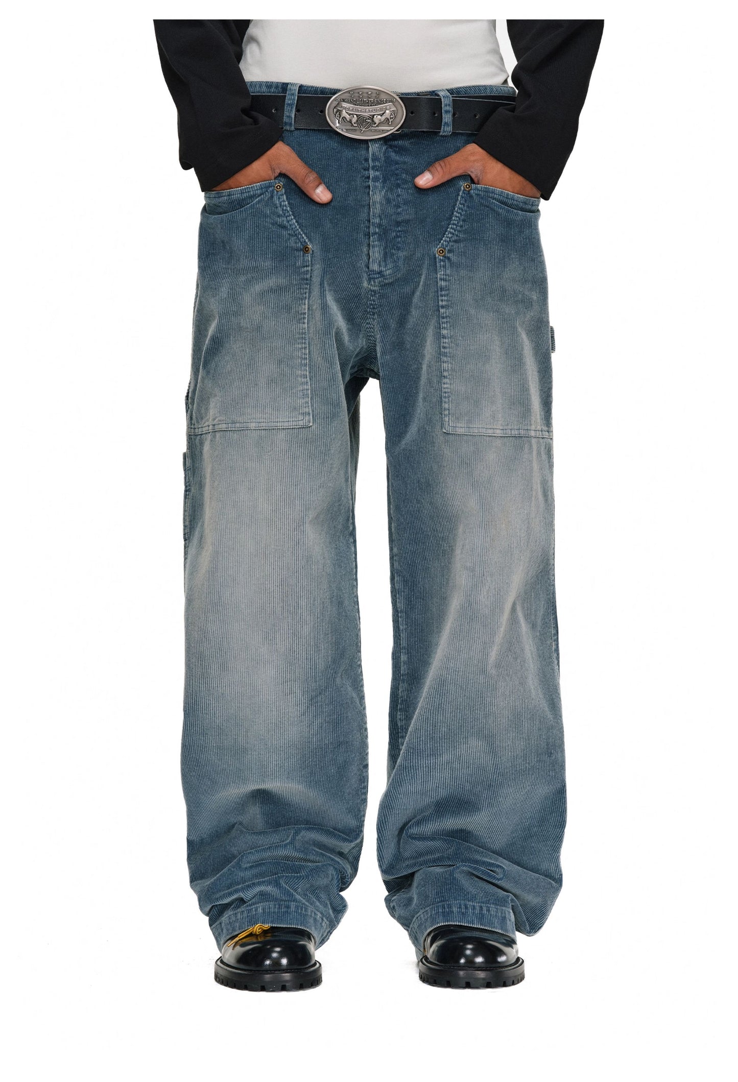 Wash-processed Corduroy Casual Pants