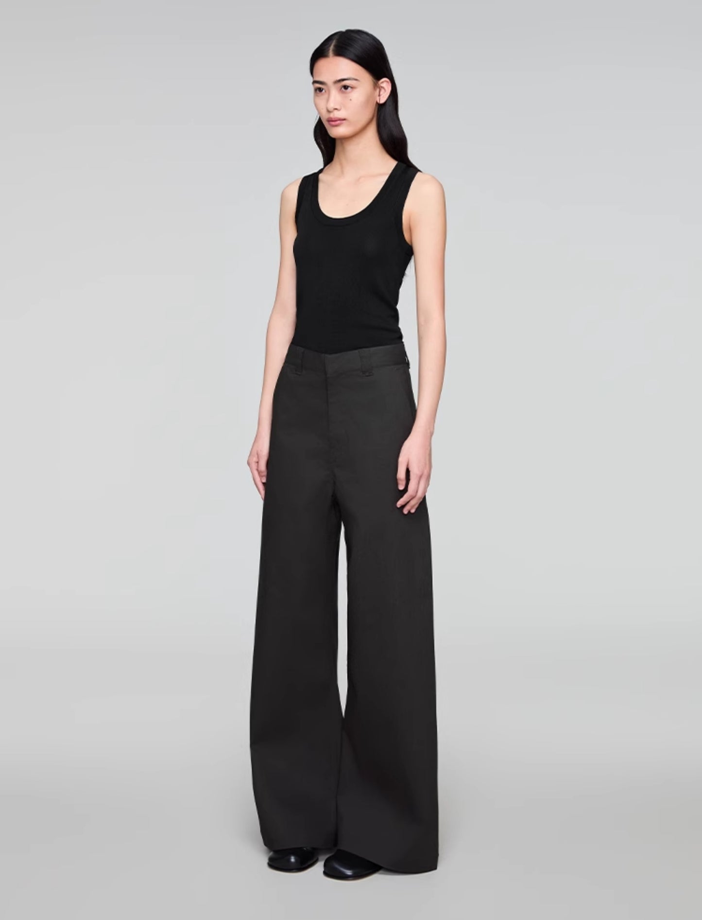 Wide Leg A-Line Casual Pants