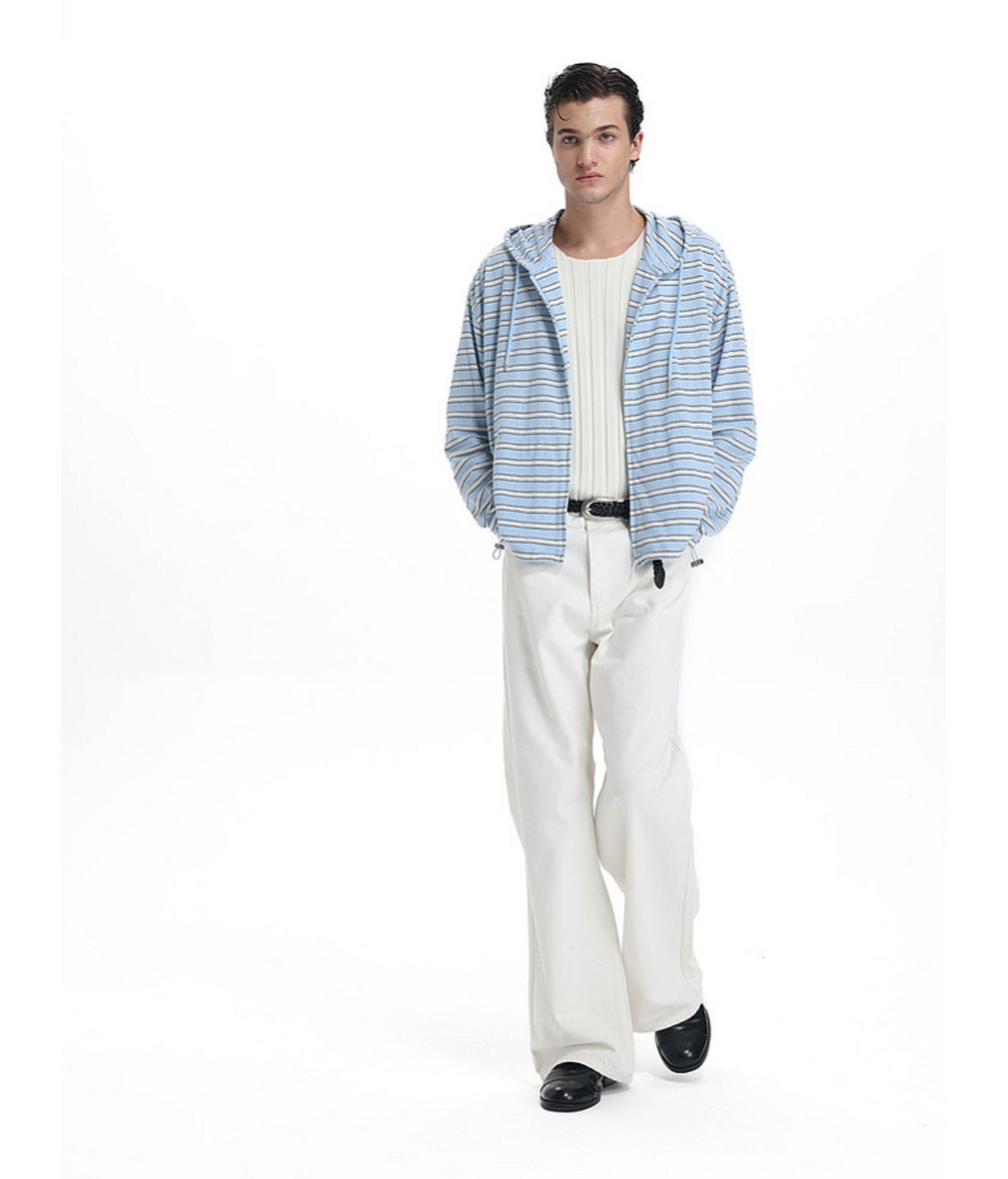 Jacket with a Drawstring Hood　