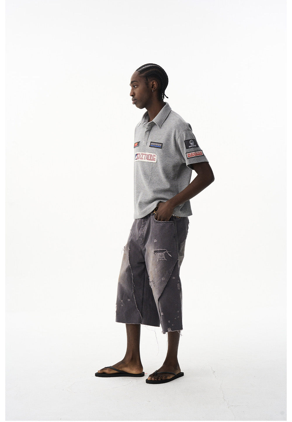 Waffle Badge Polo Shirt