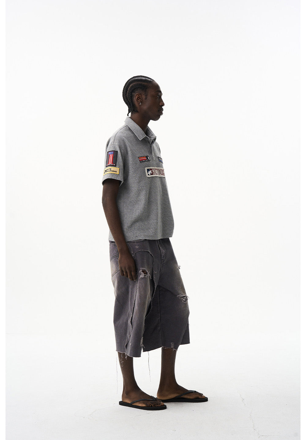 Waffle Badge Polo Shirt