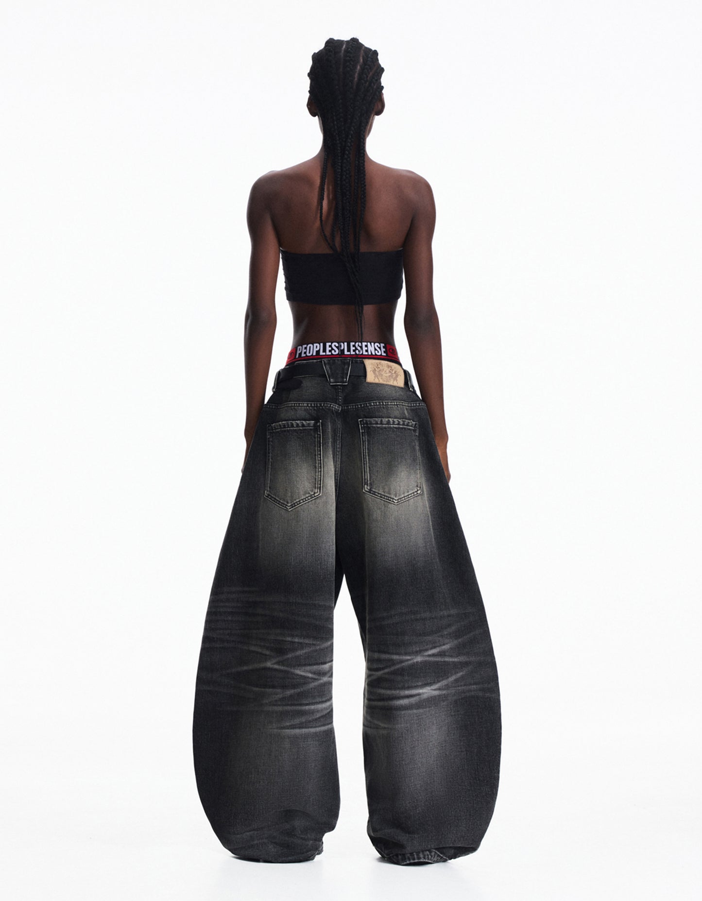 Distressed Finish Vintage Wash Jeans