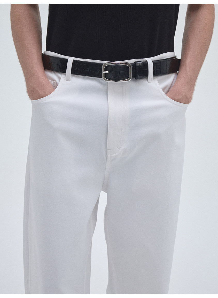 Semi-Stretch Waist Casual Pants