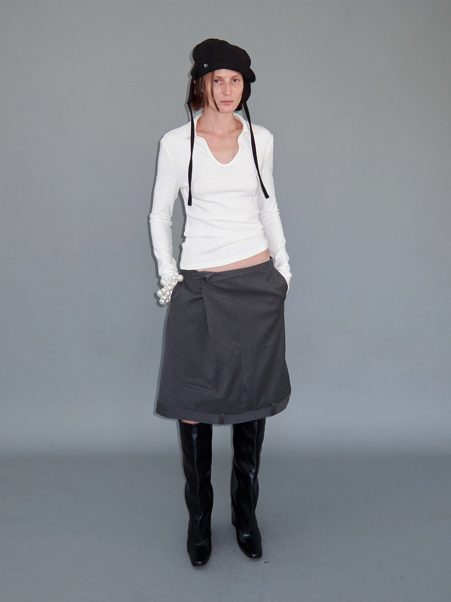 Small-Sized U-Neck T-Shirt