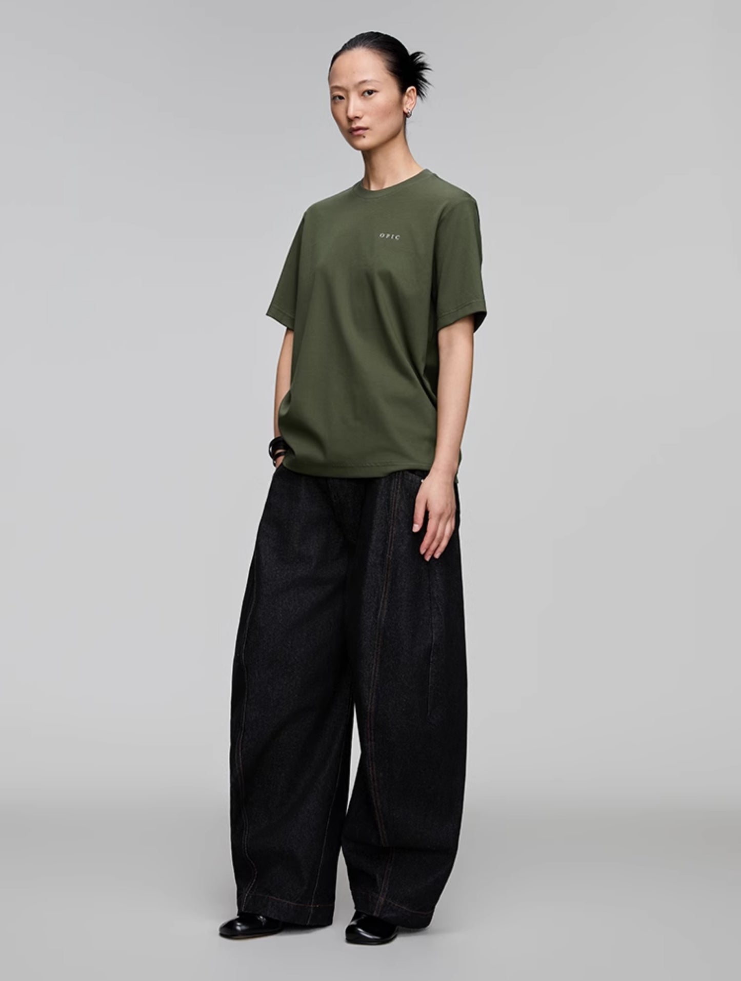 Round Neck Logo Print T-Shirt