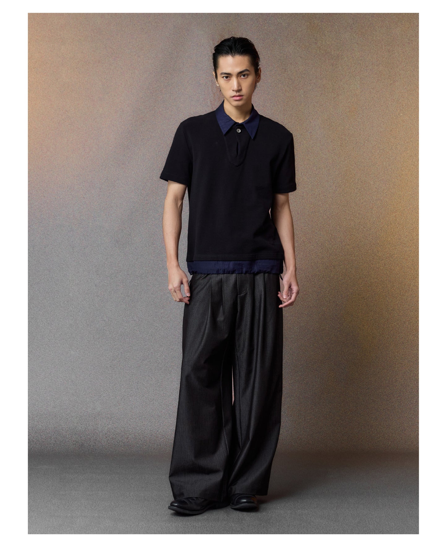 Faux Two-Piece Polo Shirt