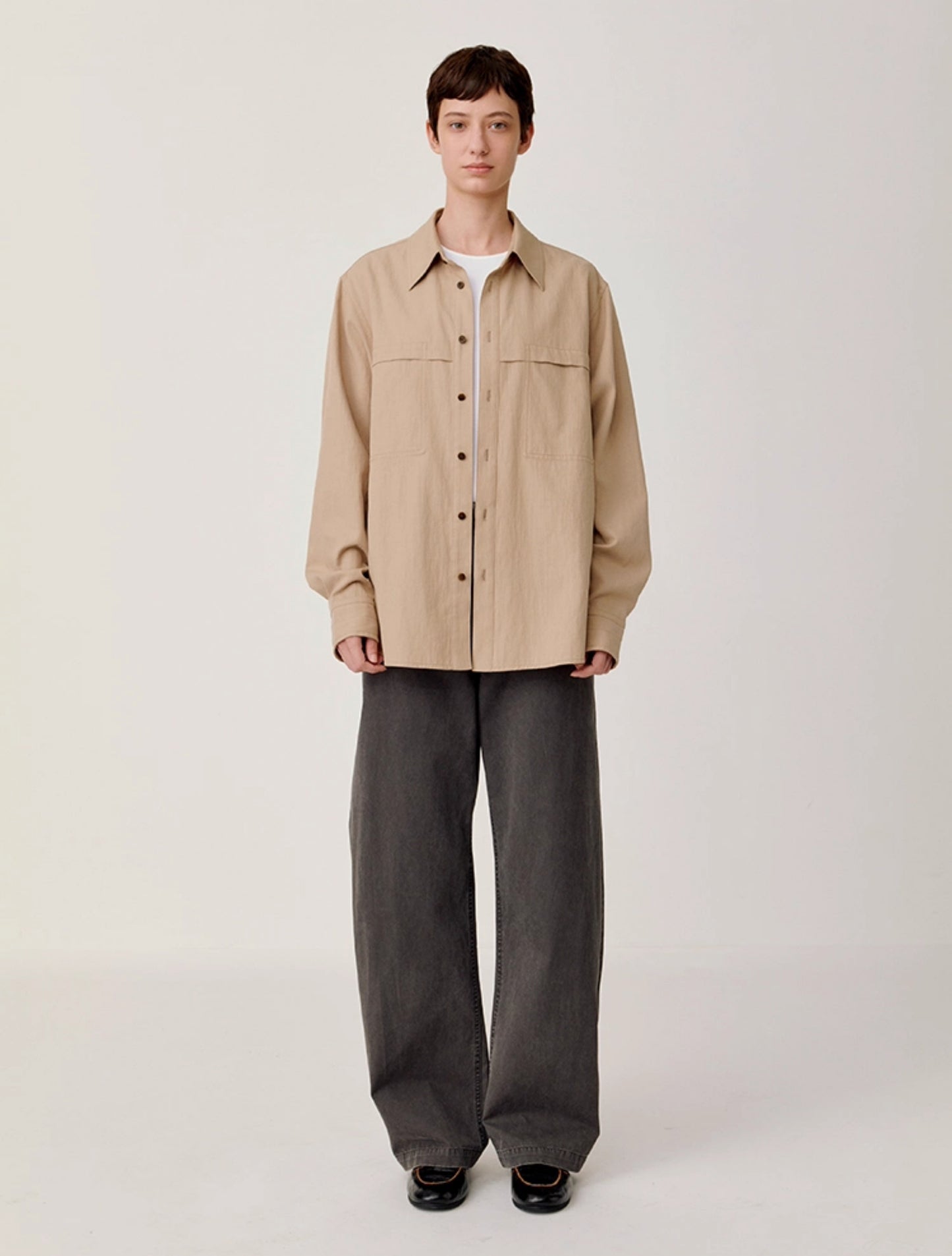 Wash Straight Casual Pants