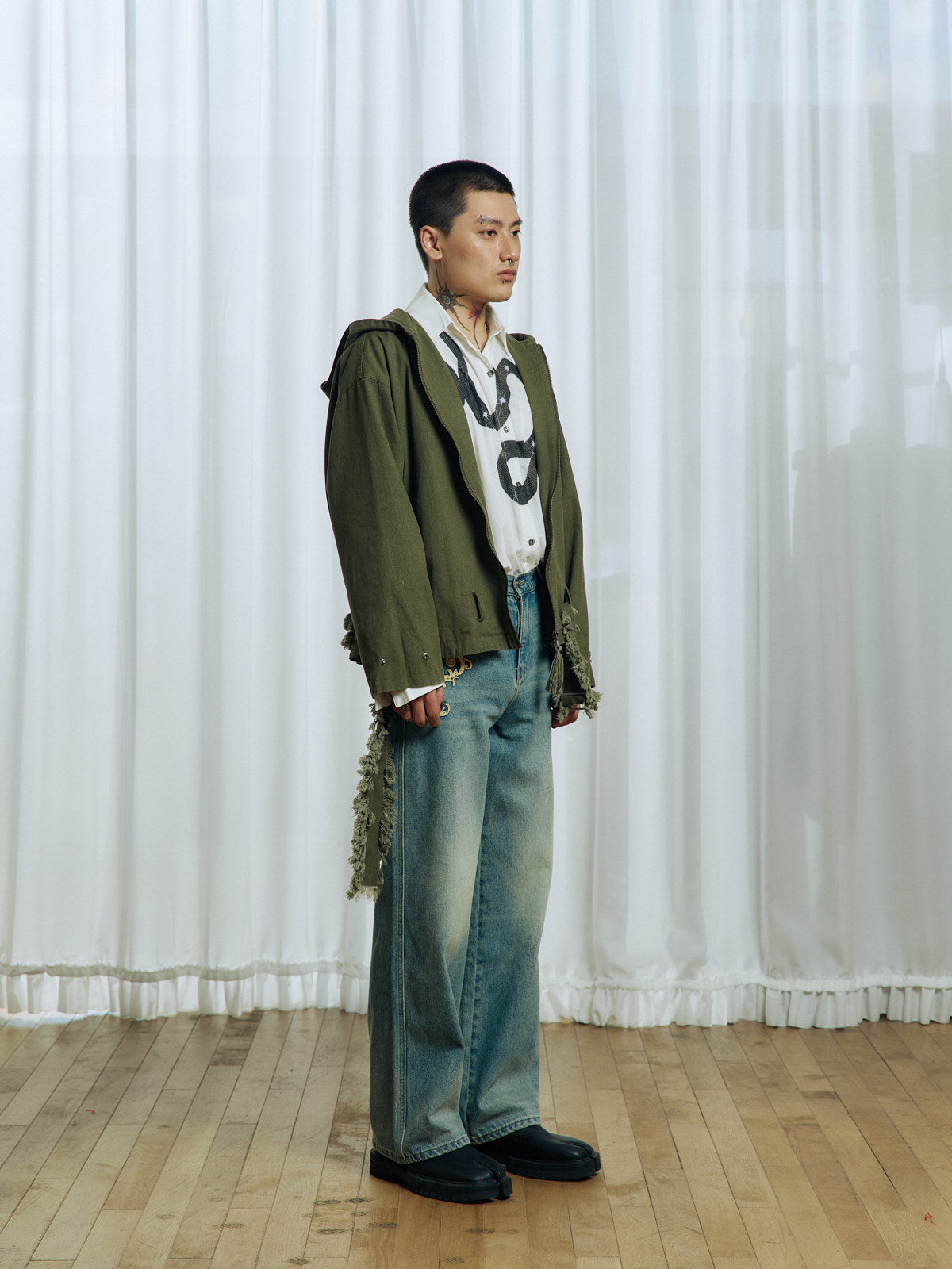 Tassel Large Hooded Jacket
