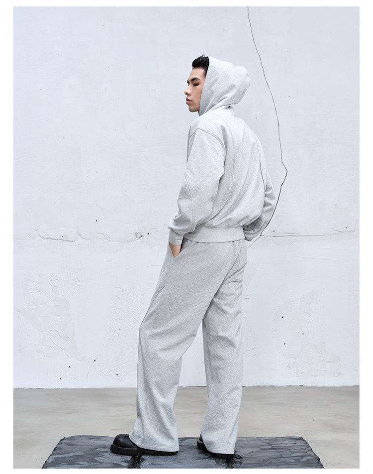 Three-dimensional cut sweat pants