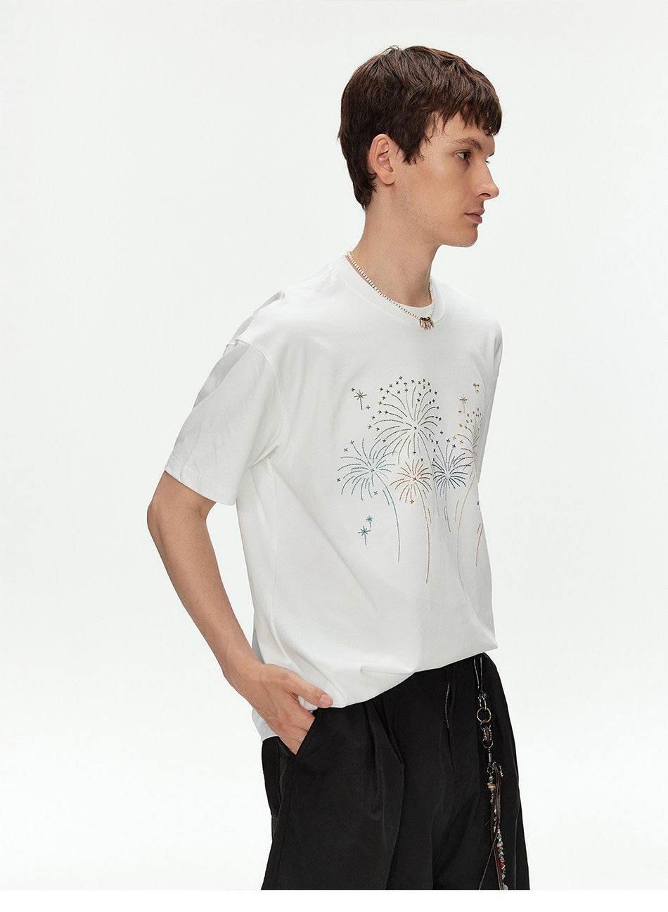 Oversized T-Shirt with Embroidery