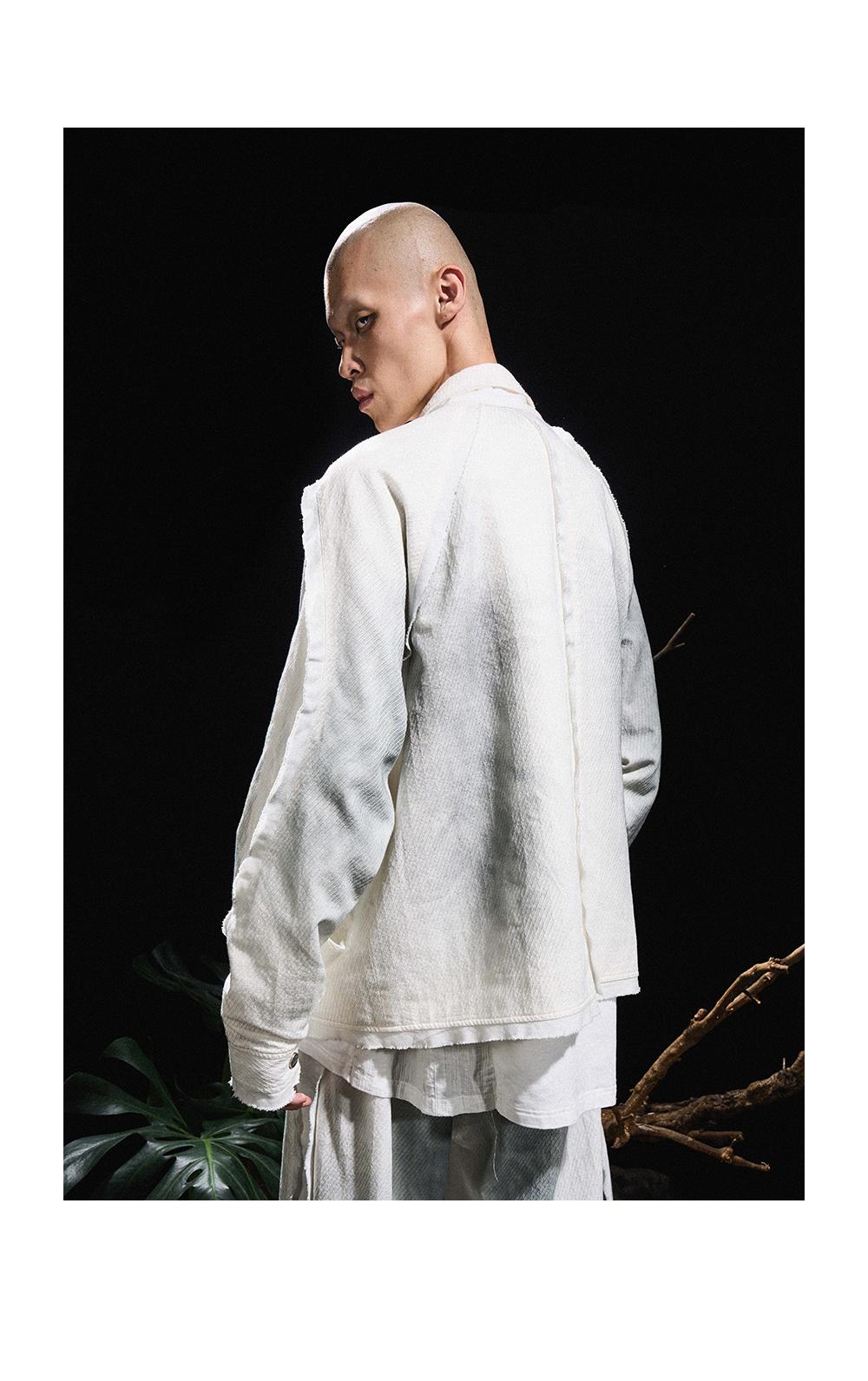 Dirty Dye Cotton Linen Jacket