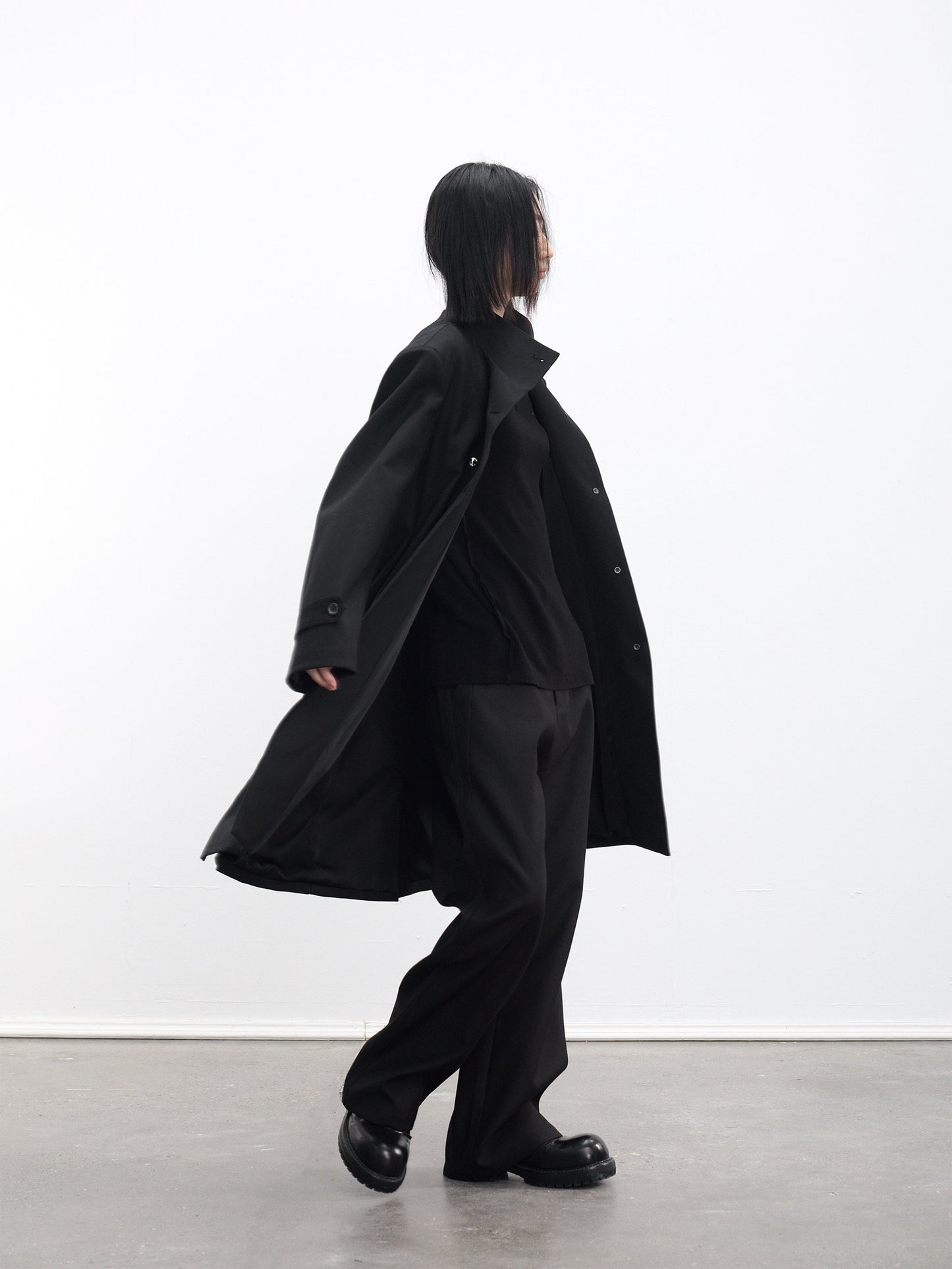 Faux Two-Piece Trench Coat