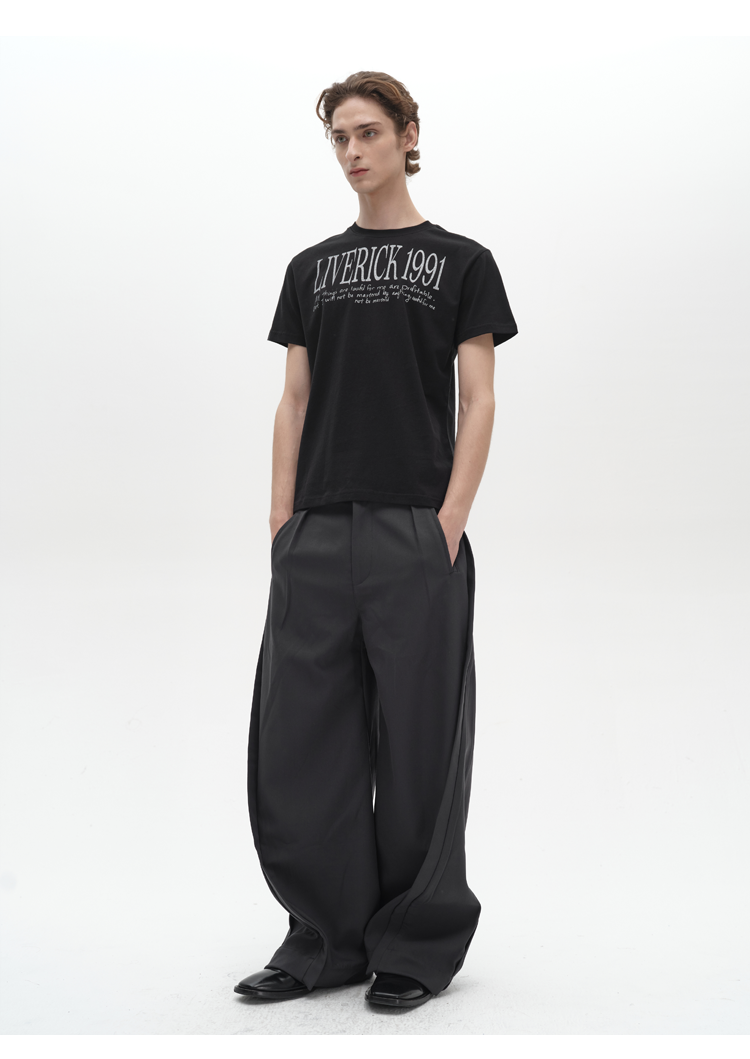 Lightweight Slogan T-Shirt