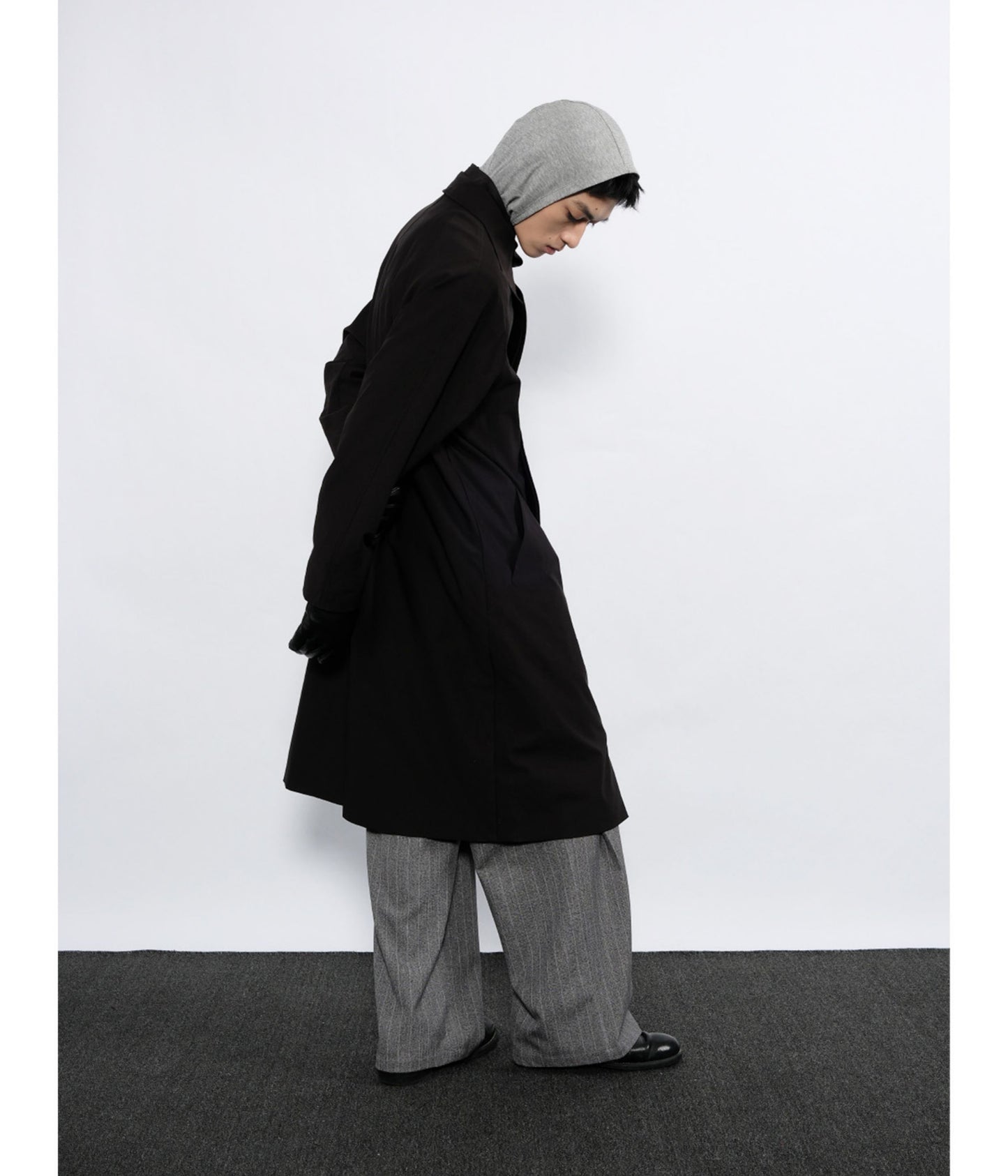 Slightly wrinkled finish Trench coat