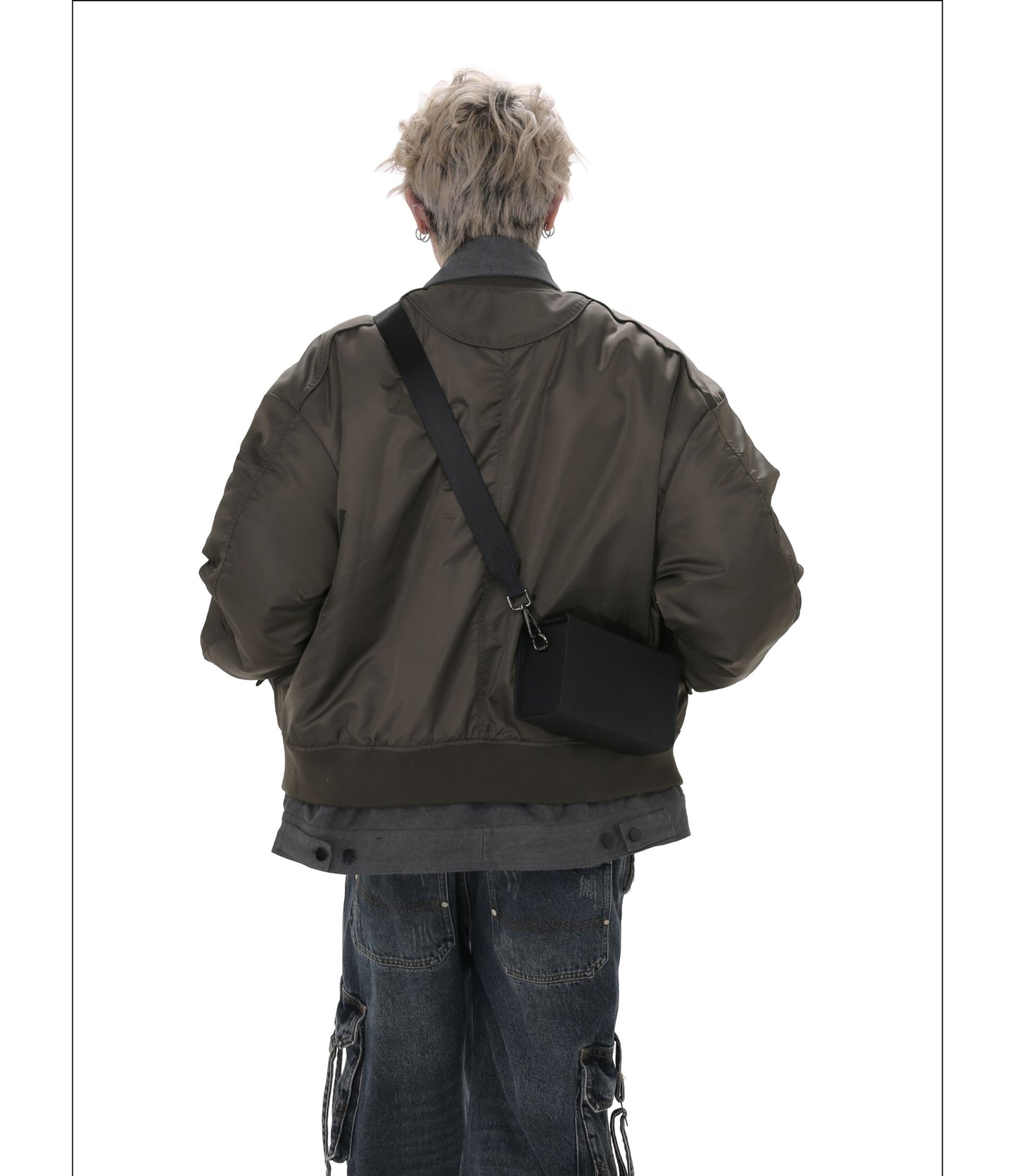 Stitch design lapel cotton jacket