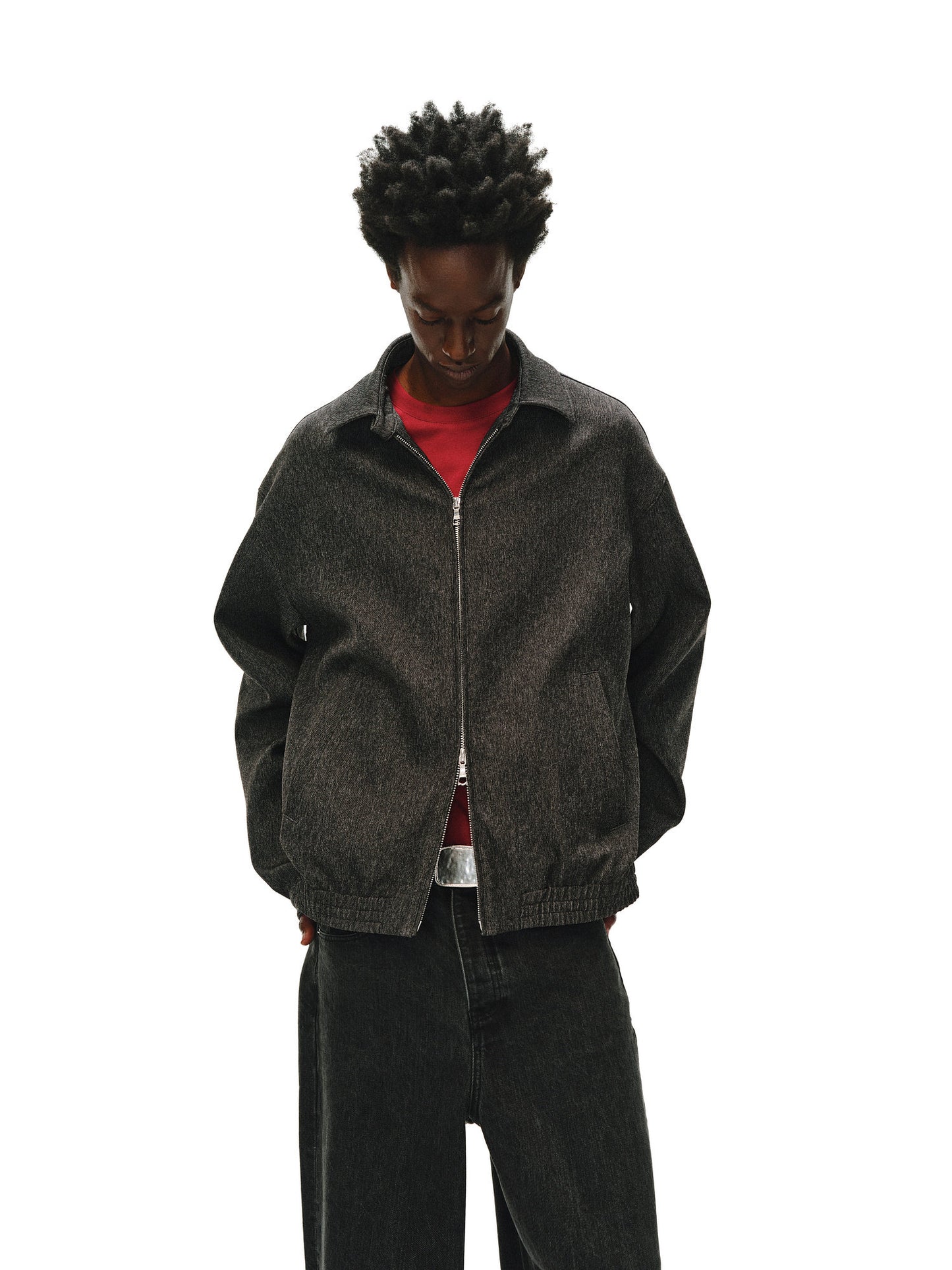 Snowflake Texture Lapel Jacket
