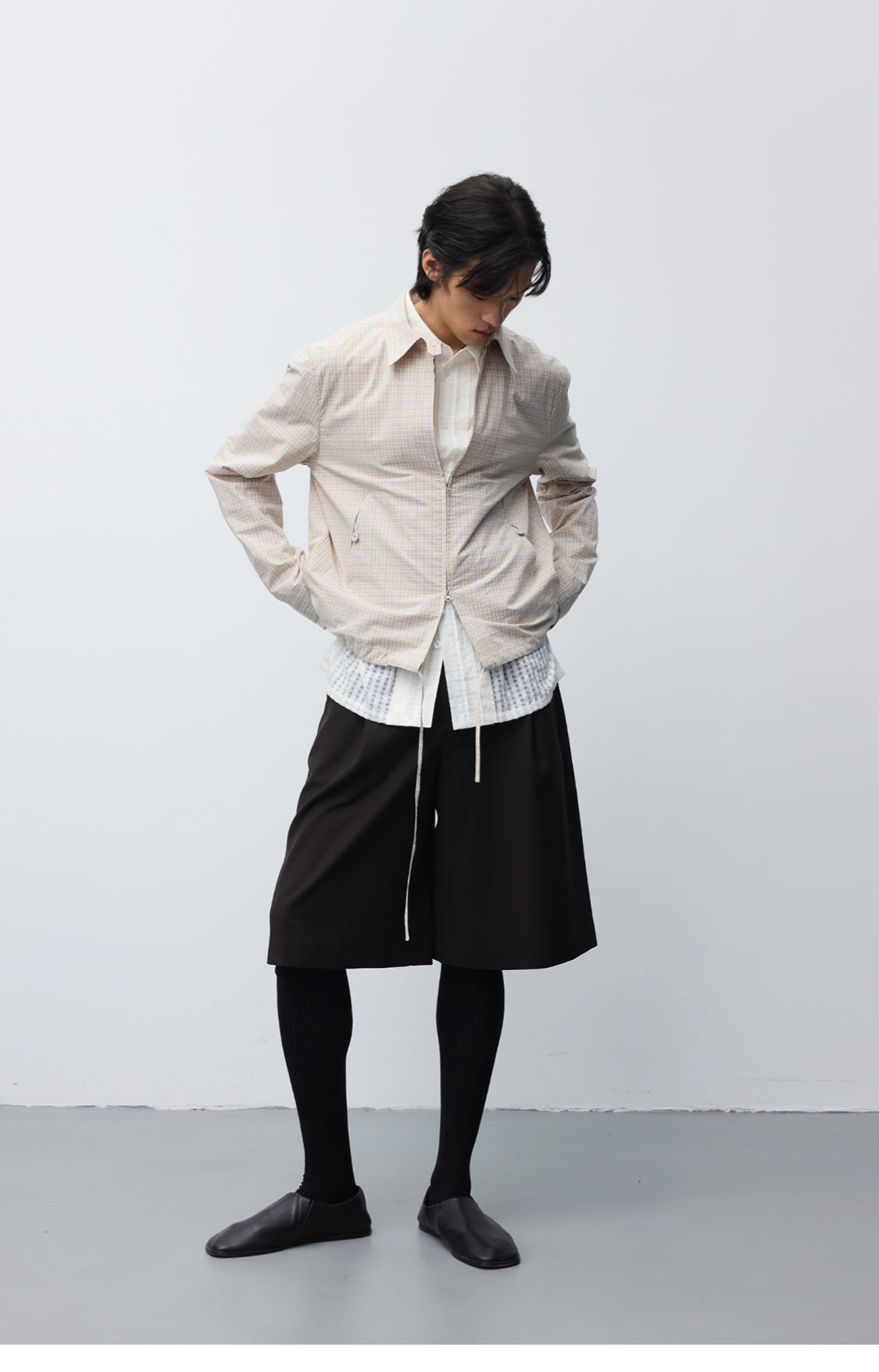 Double Head Metal Zipper Jacket