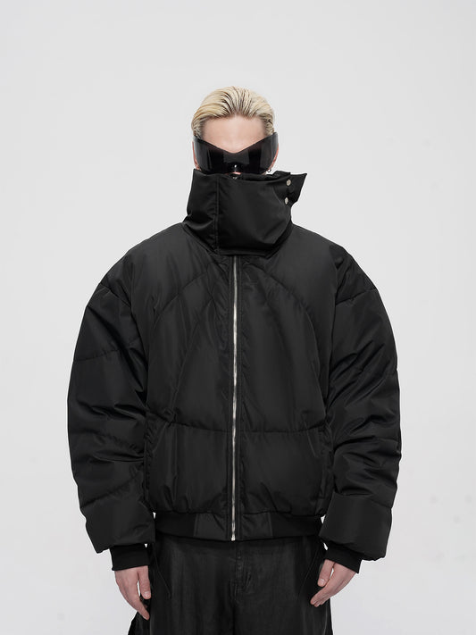 Stand collar Waterproof pleated down jacket