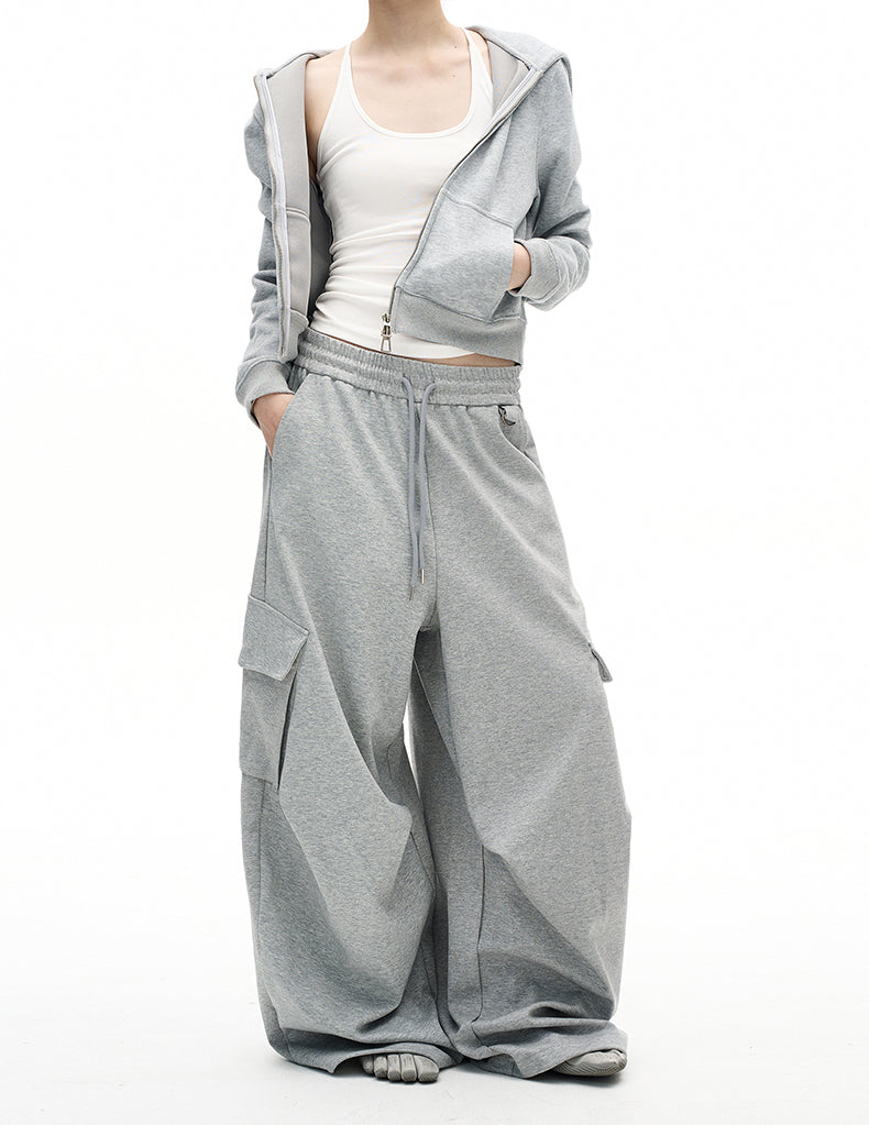 Multi-pocket design sweatpants