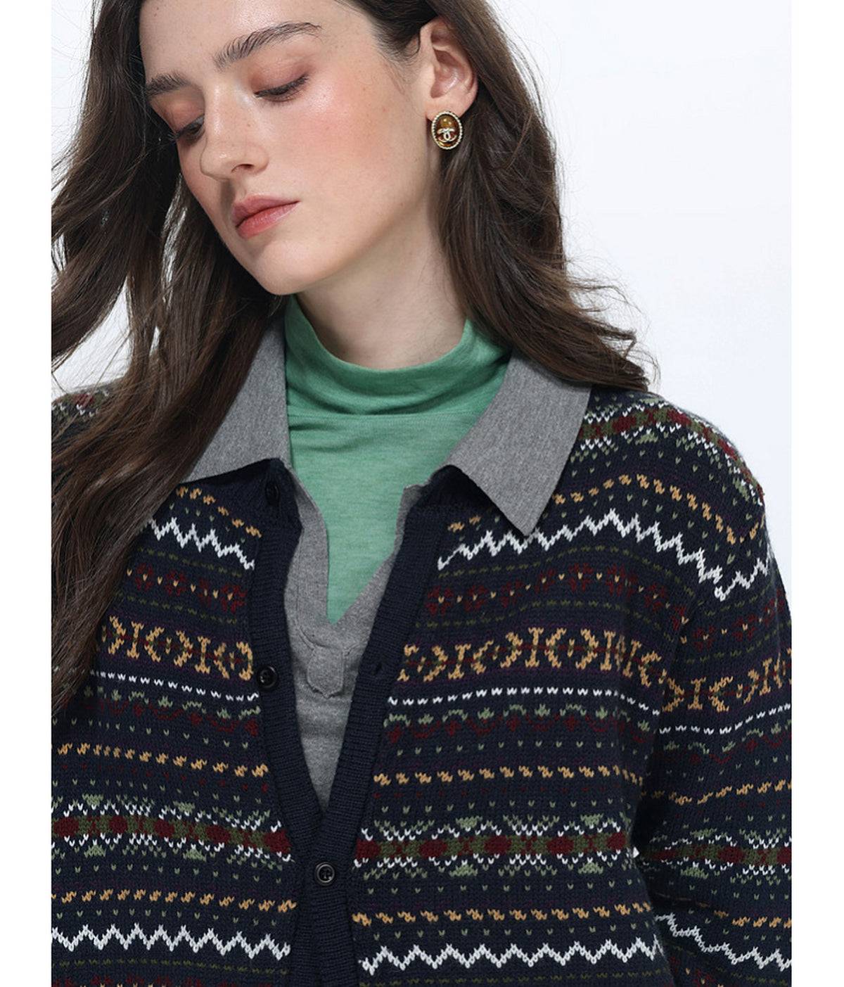 Short-Length Waist-Cinched Cardigan
