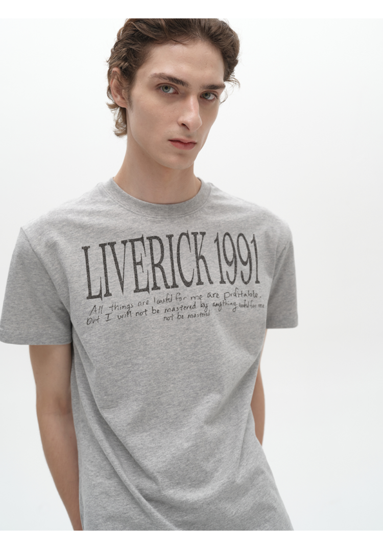 Lightweight Slogan T-Shirt