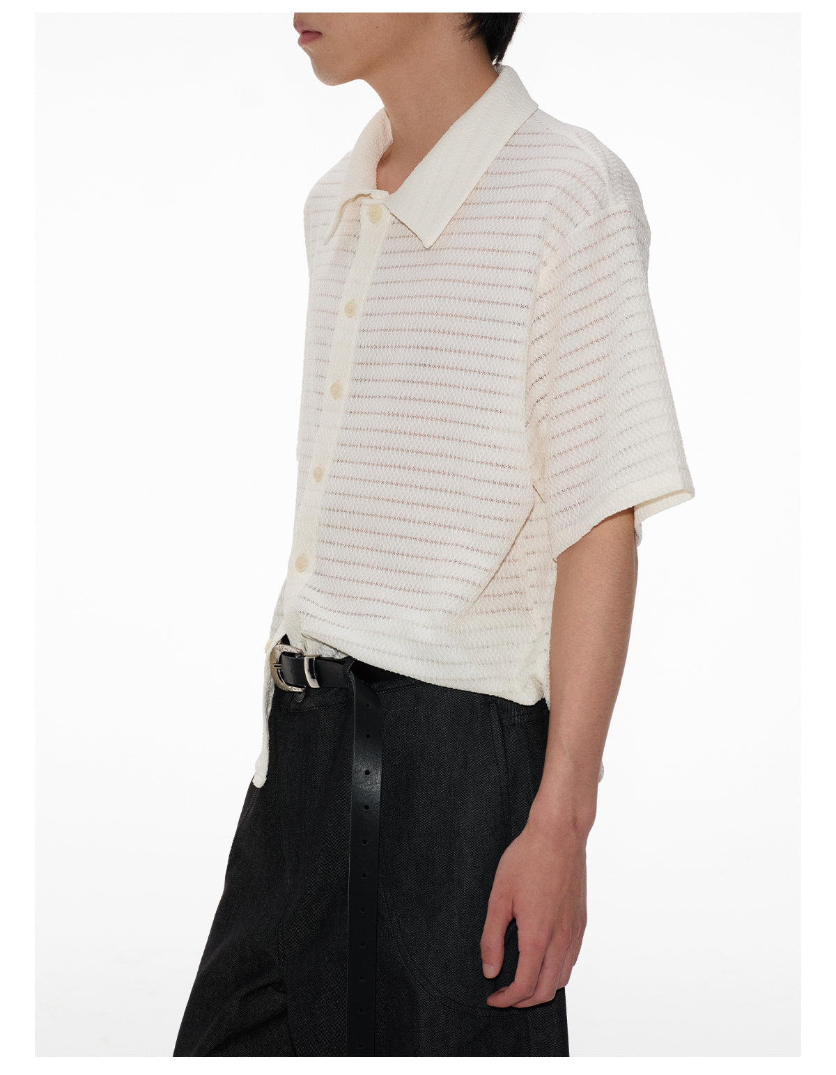 Hollow Stripe Shirt