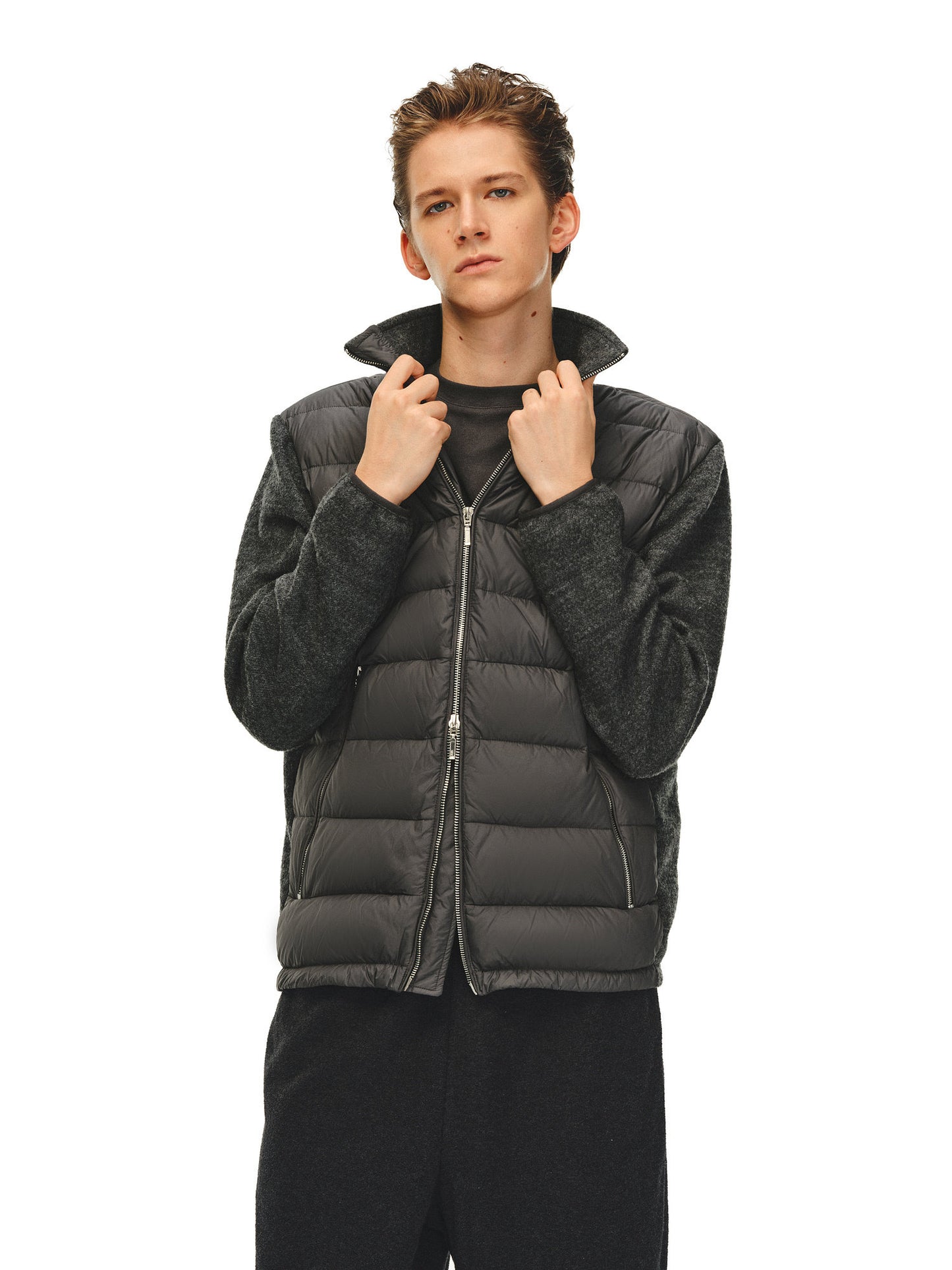 Knit Sleeve Down Jacket