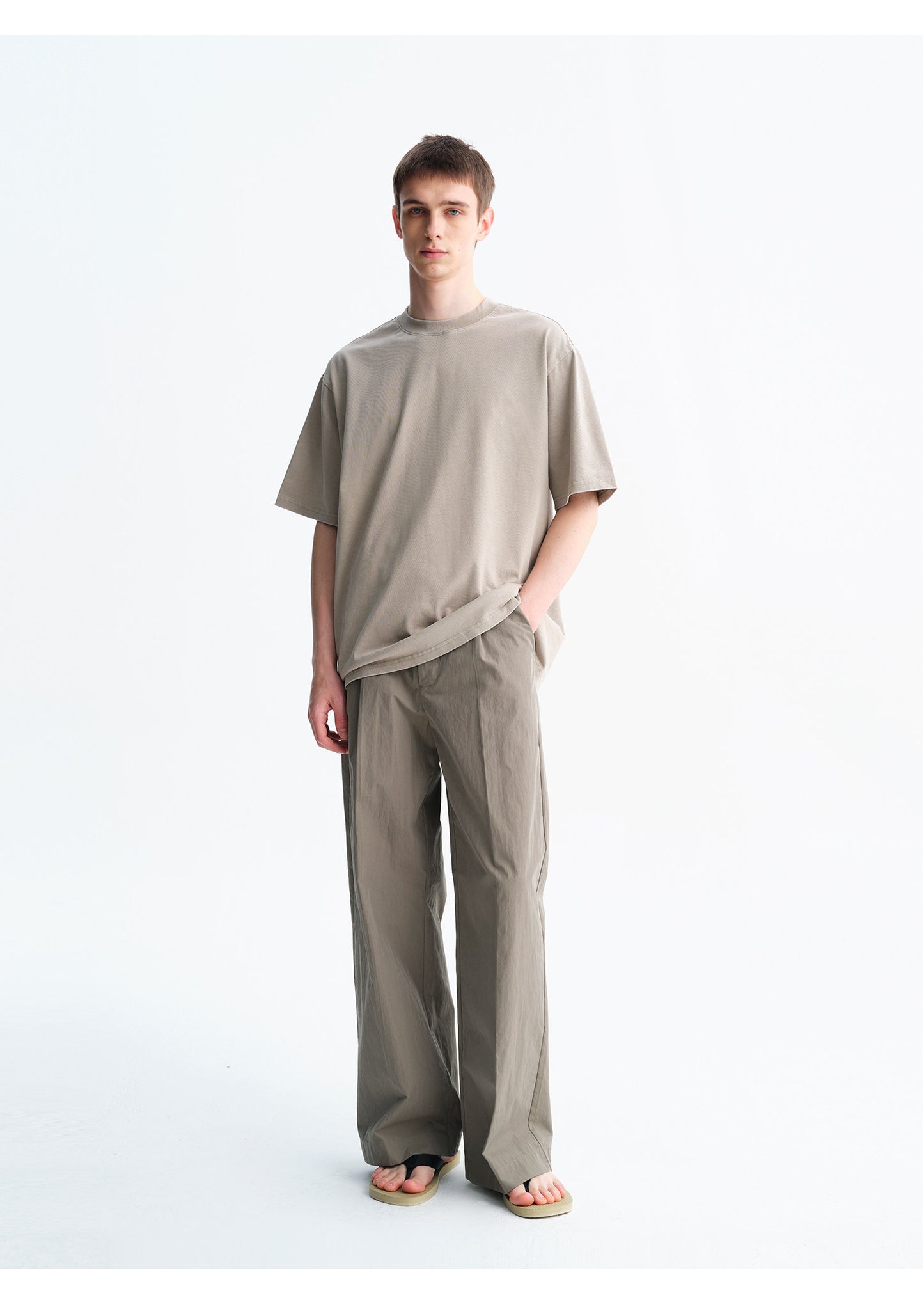 Casual Wide-Leg Pants with Detachable Belt