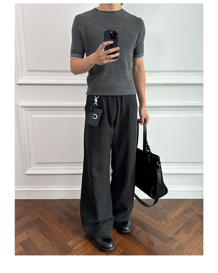 Crew-neck Wool Shirt