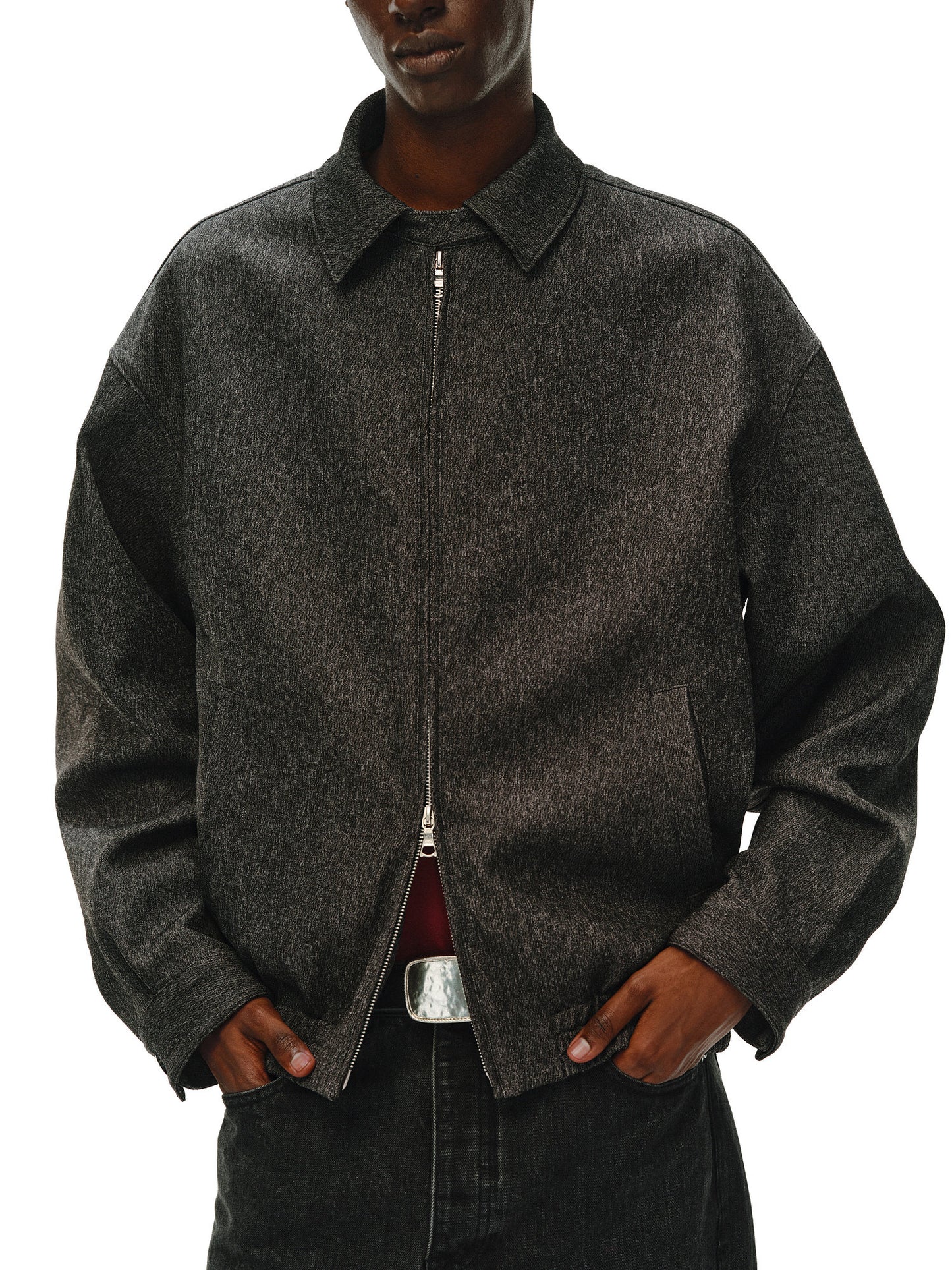 Snowflake Texture Lapel Jacket