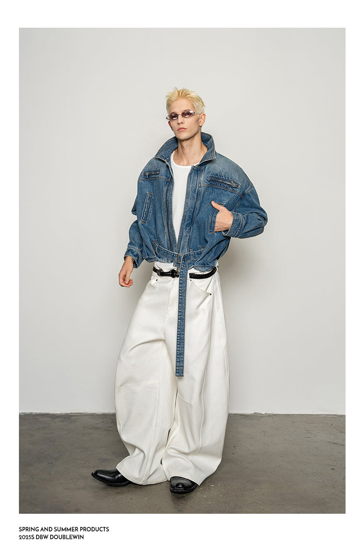 High-Waisted Casual Pants