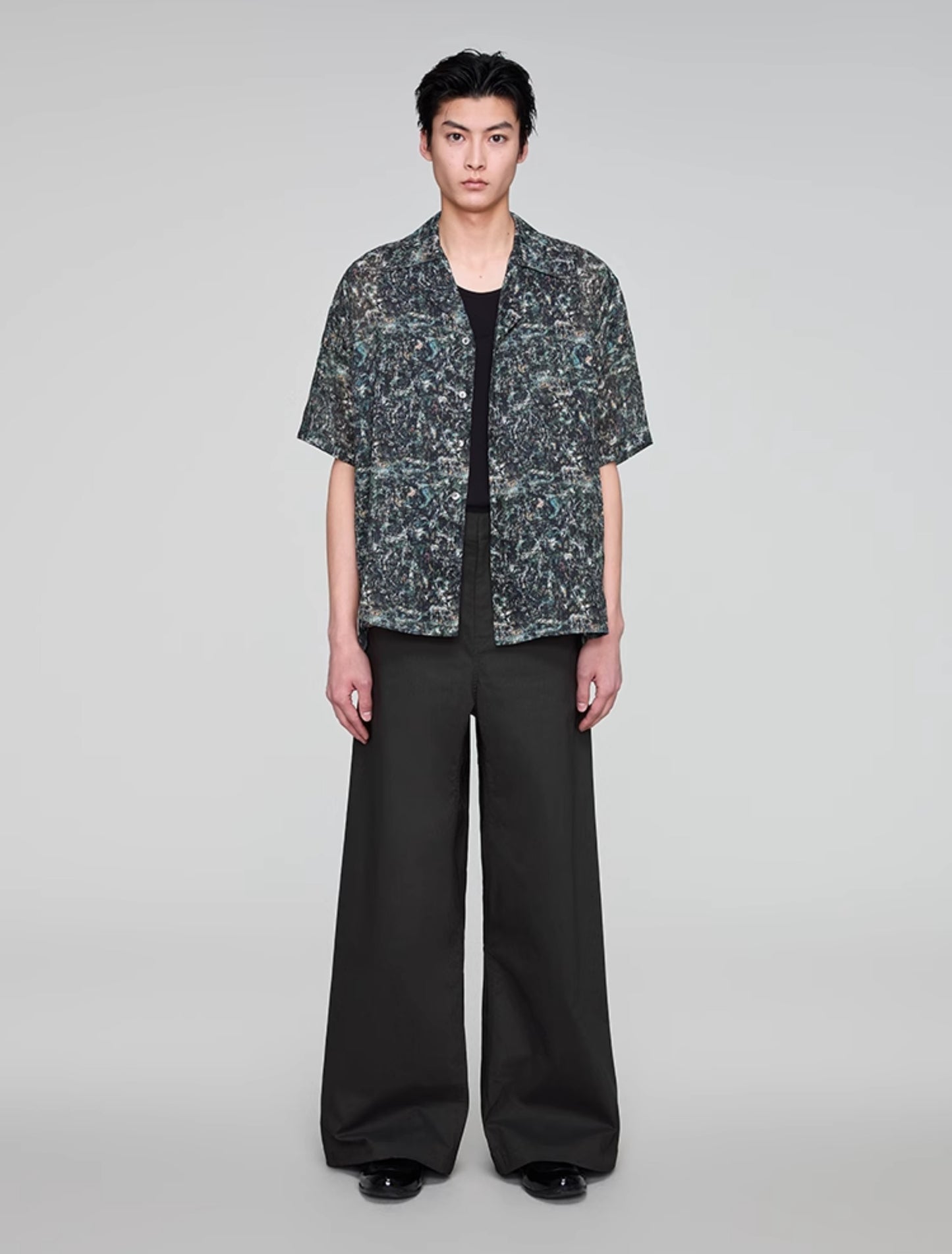 Wide Leg A-Line Casual Pants