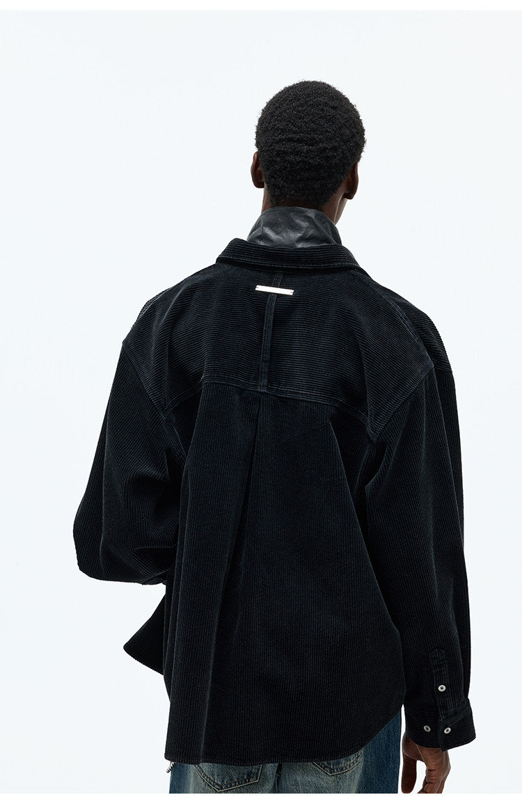 Large Pocket Square Neck Shirt