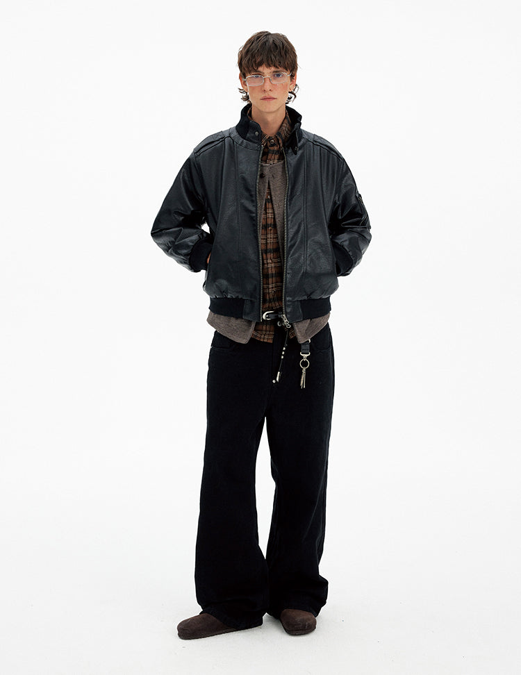 PU Leather Motorcycle Jacket