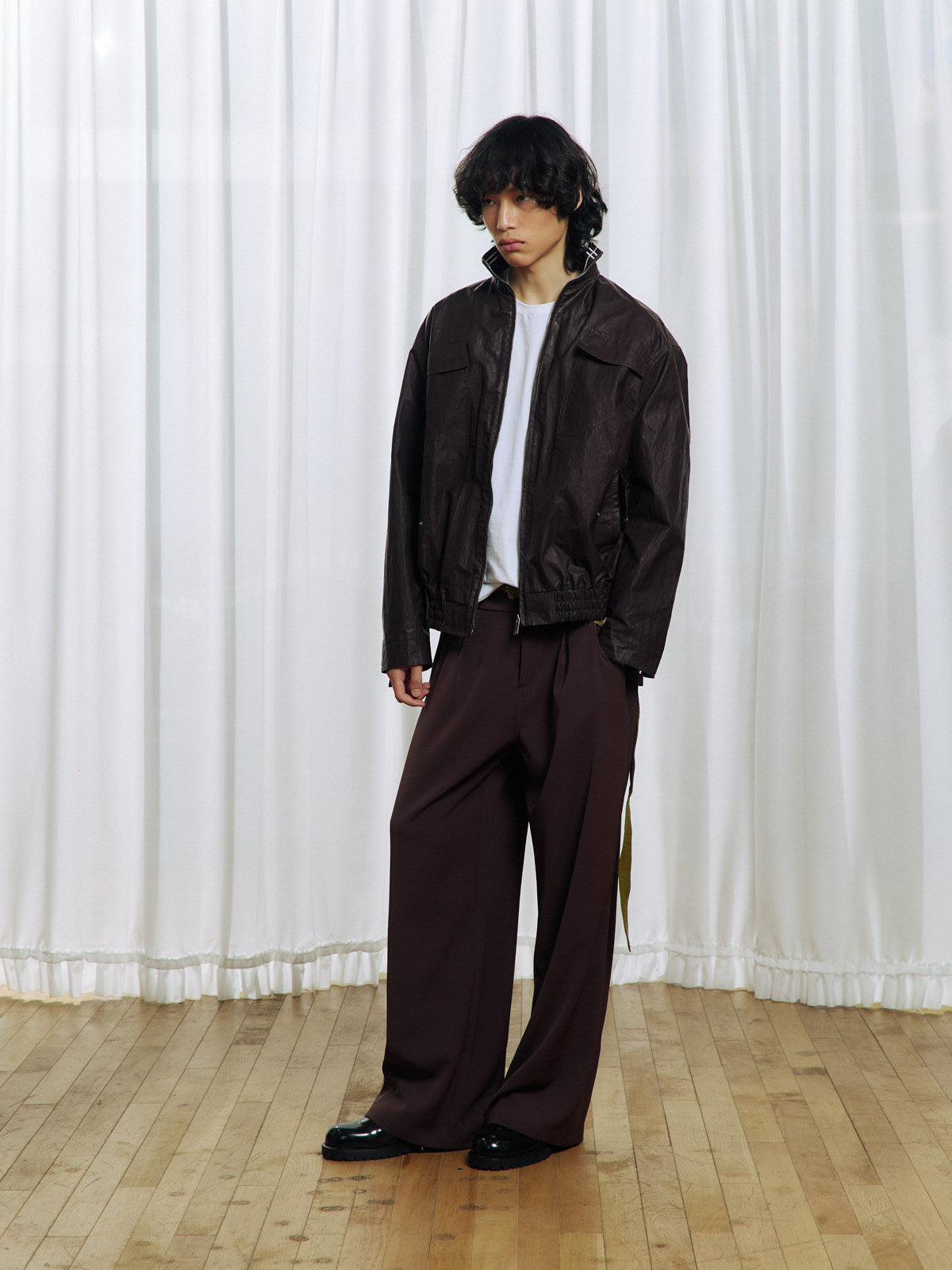 Flower Belt Casual Pants
