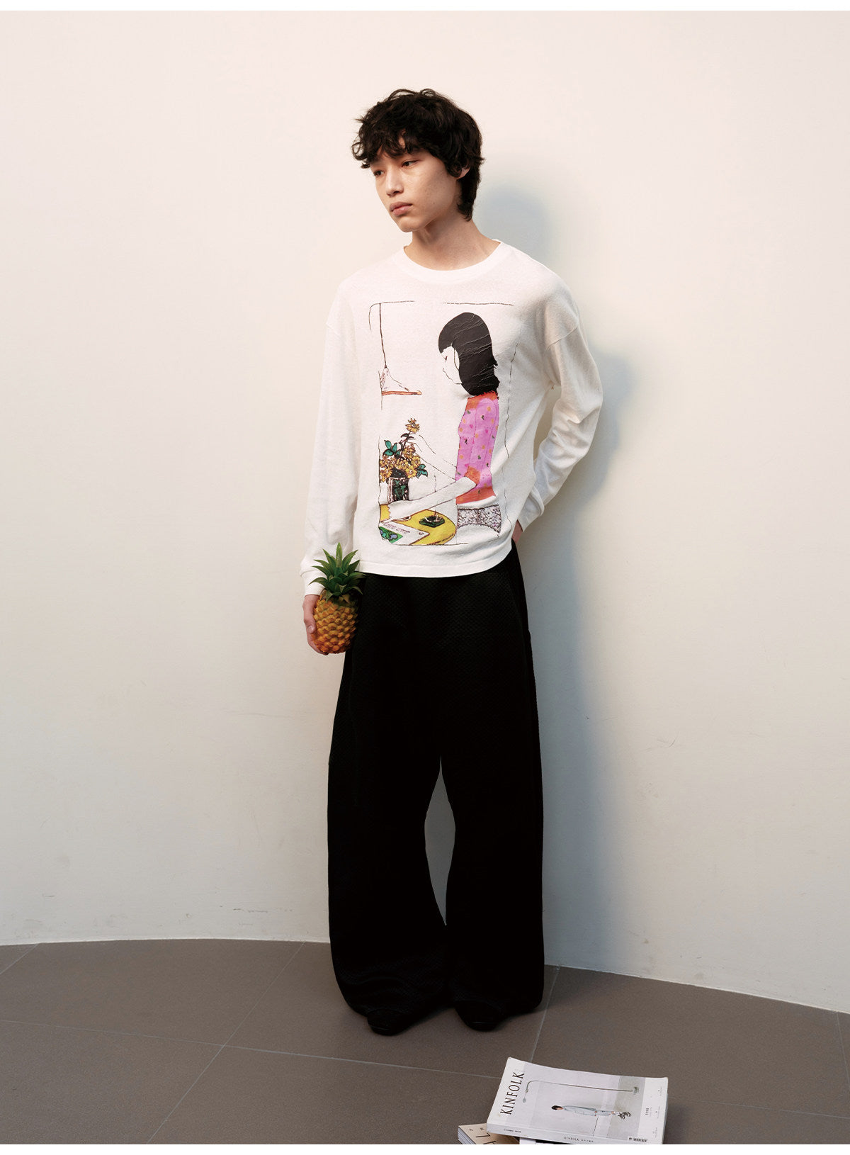 Floral Print Distressed T-Shirt