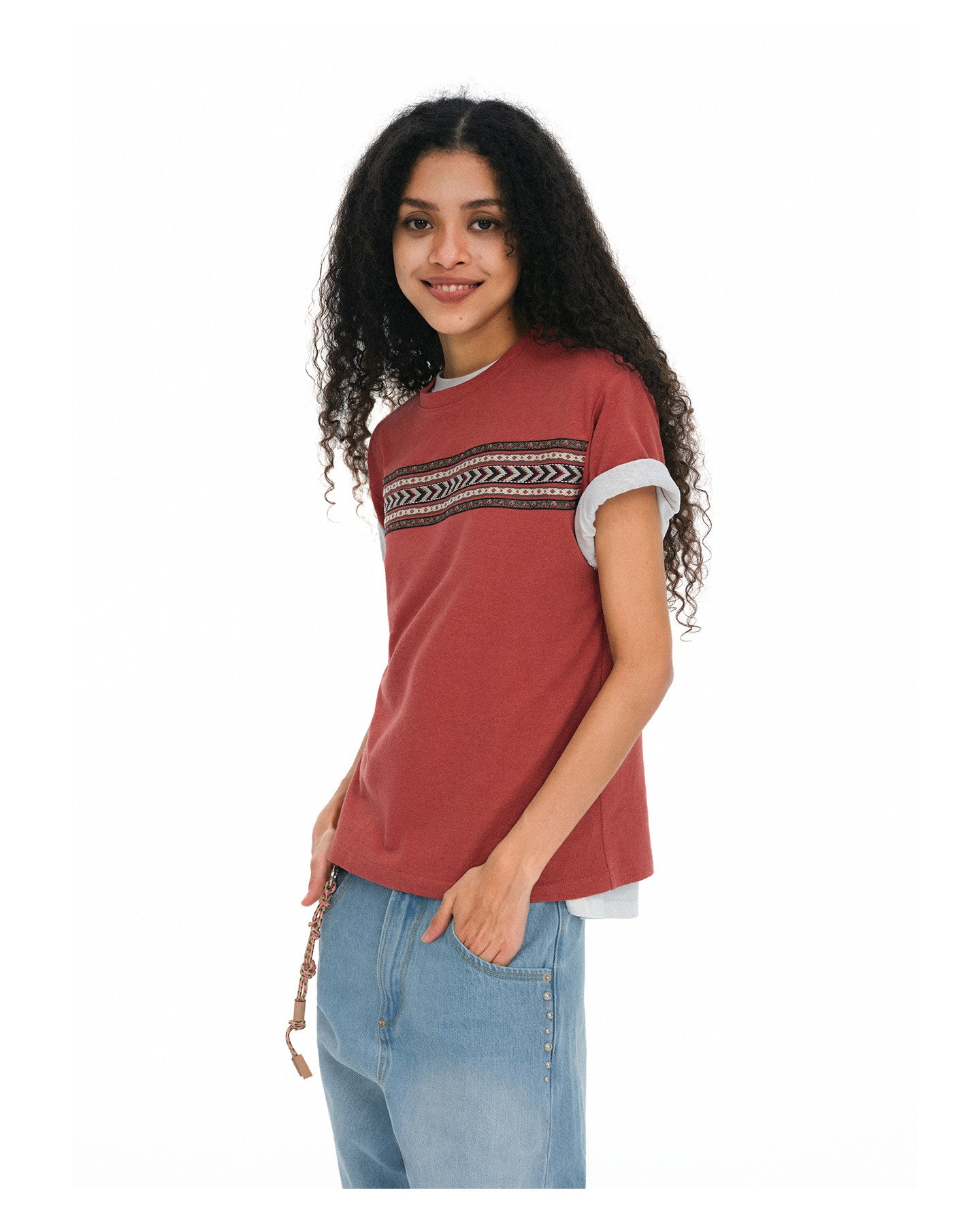 Regular-Shoulder Slim-Fit T-Shirt